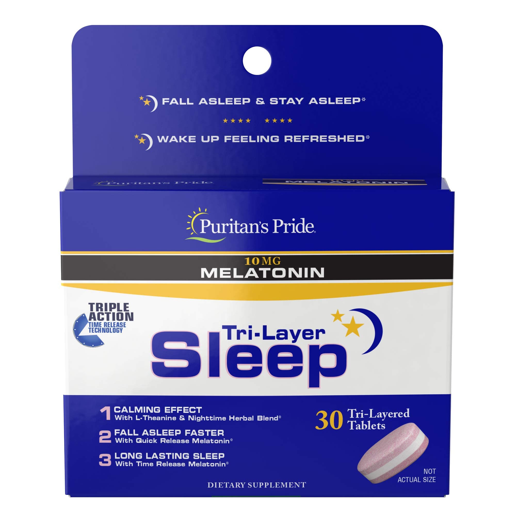 Tri-Layered Sleep Tablets, 30 Count