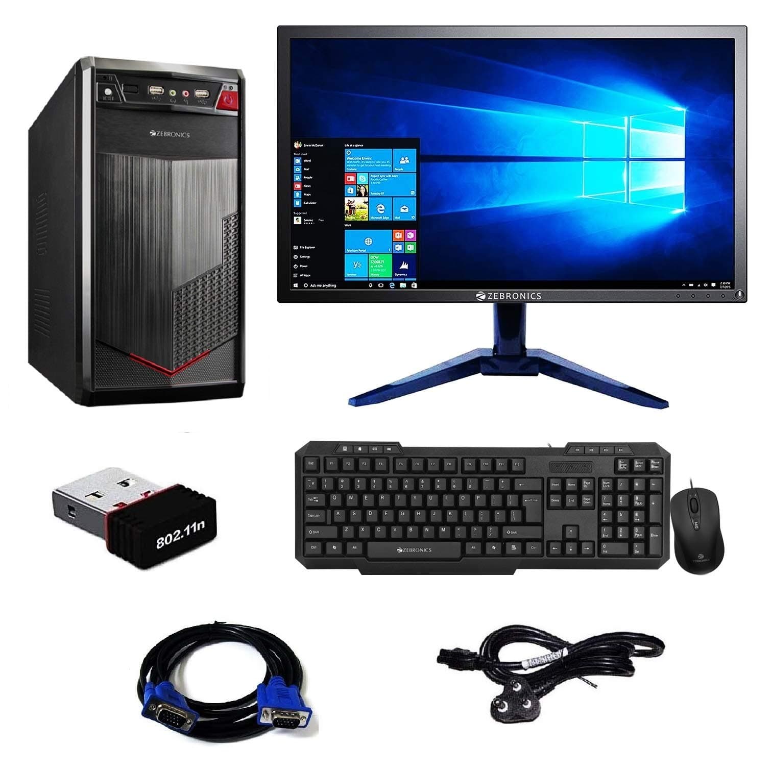 ROLLTOP® Assembled Desktop Computer,Intel Core 2 Duo 3.0 GHZ Processor, G 31 Motherboard, 15.6 Inch LED Monitor 4 GB RAM, Judwa 760 Keyboard Mouse (250GB)