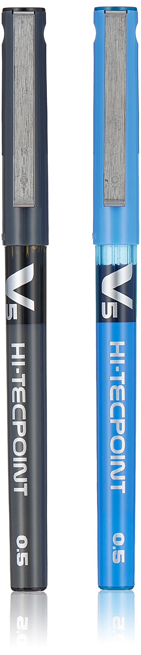Pilot Hi-Tech Roller Pen, 0.5 mm Size, Black/Blue