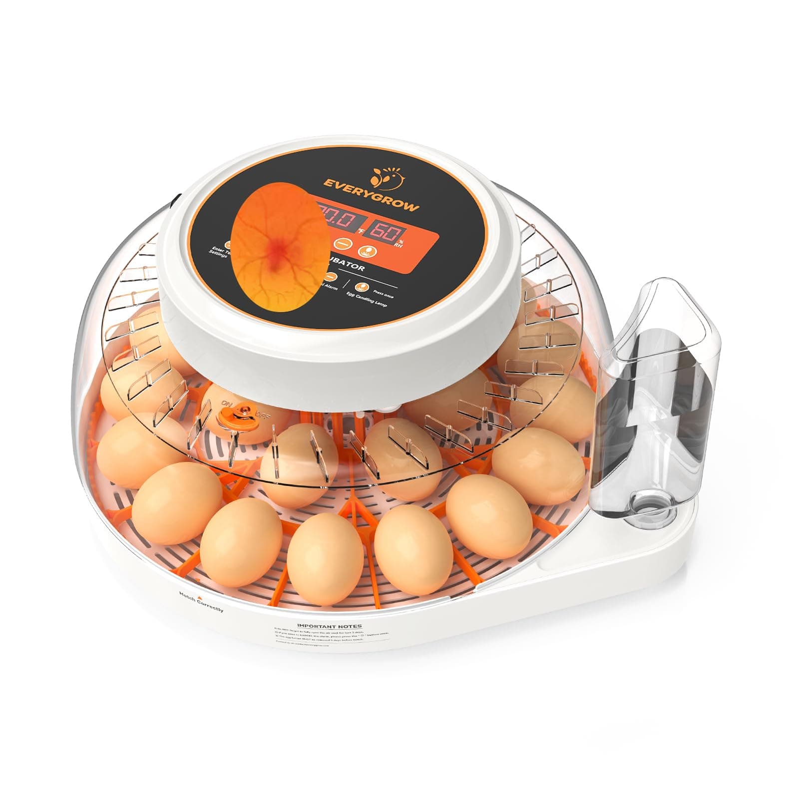 Incubators for Hatching Eggs, 22 Eggs Smart Incubator with Automatic Egg Turning and Humidity Control, Automatic Water Adding for Hatching Chicken, Duck, Quail Goose [2025 Upgrade]