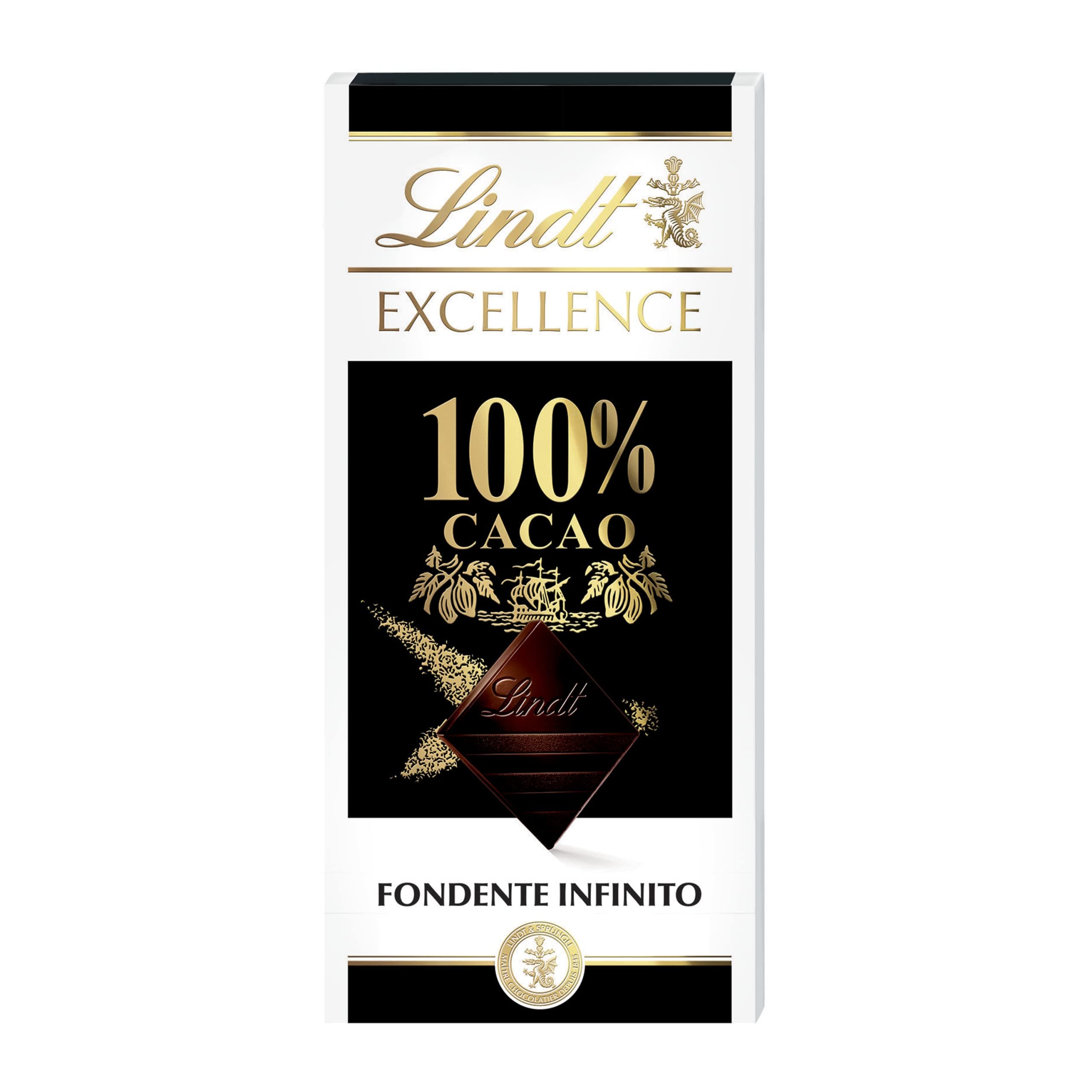 Lindt - Excellence 100% Cocoa Tablet - Deep Black - 50 g