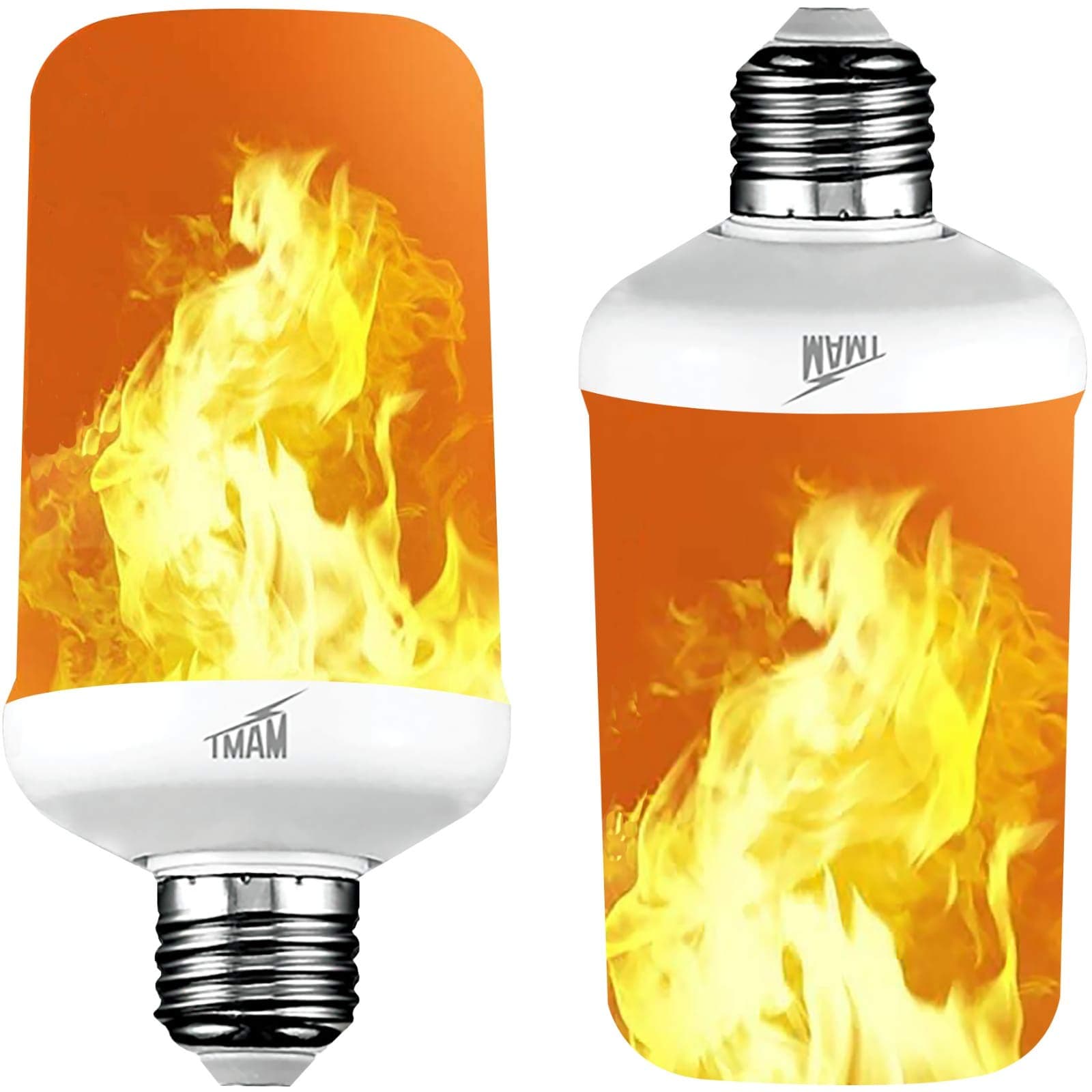 [Upgraded] LED Flame Effect Light Bulb, Upside Down Flickering LED Flame Bulb, E26 Edison Base, Decorative Flame Light Bulbs for Indoor Outdoor Vintage Atmosphere Lighting, Holiday Party, Home Decor