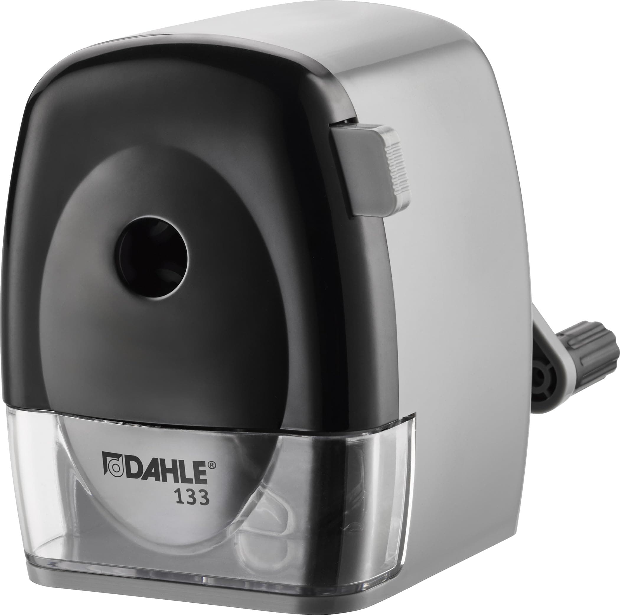 Dahle 133 Pencil Sharpener with Automatic Cutting System, Adjustable Point, Accepts Standard Graphite or Oversized Artist Pencils
