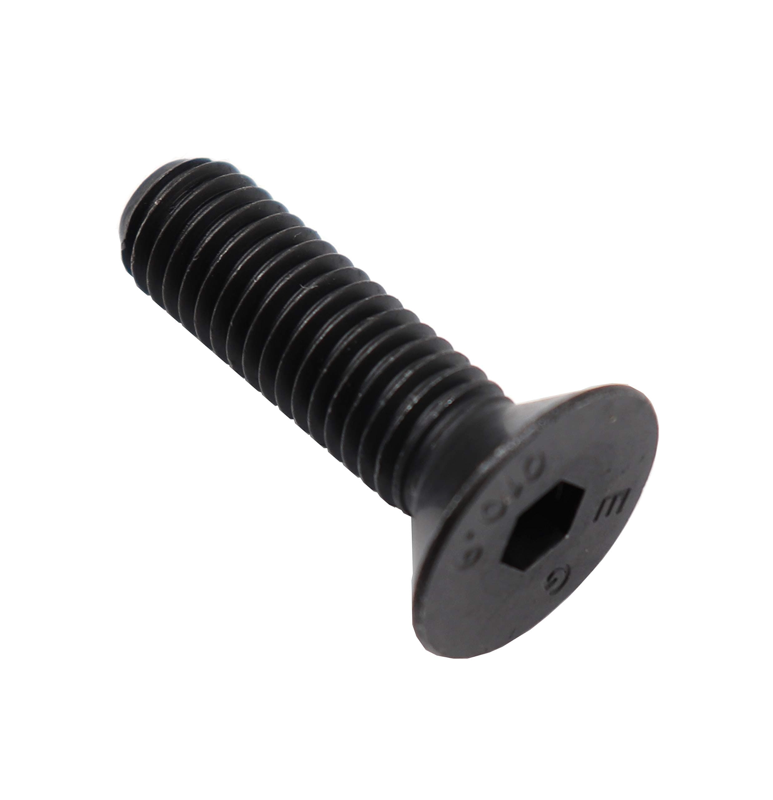 binifiMux 10pcs M10 x 35mm Black Flat Countersunk Head Hex Socekt Cap Bolts 10.9 Grade Alloy Steel