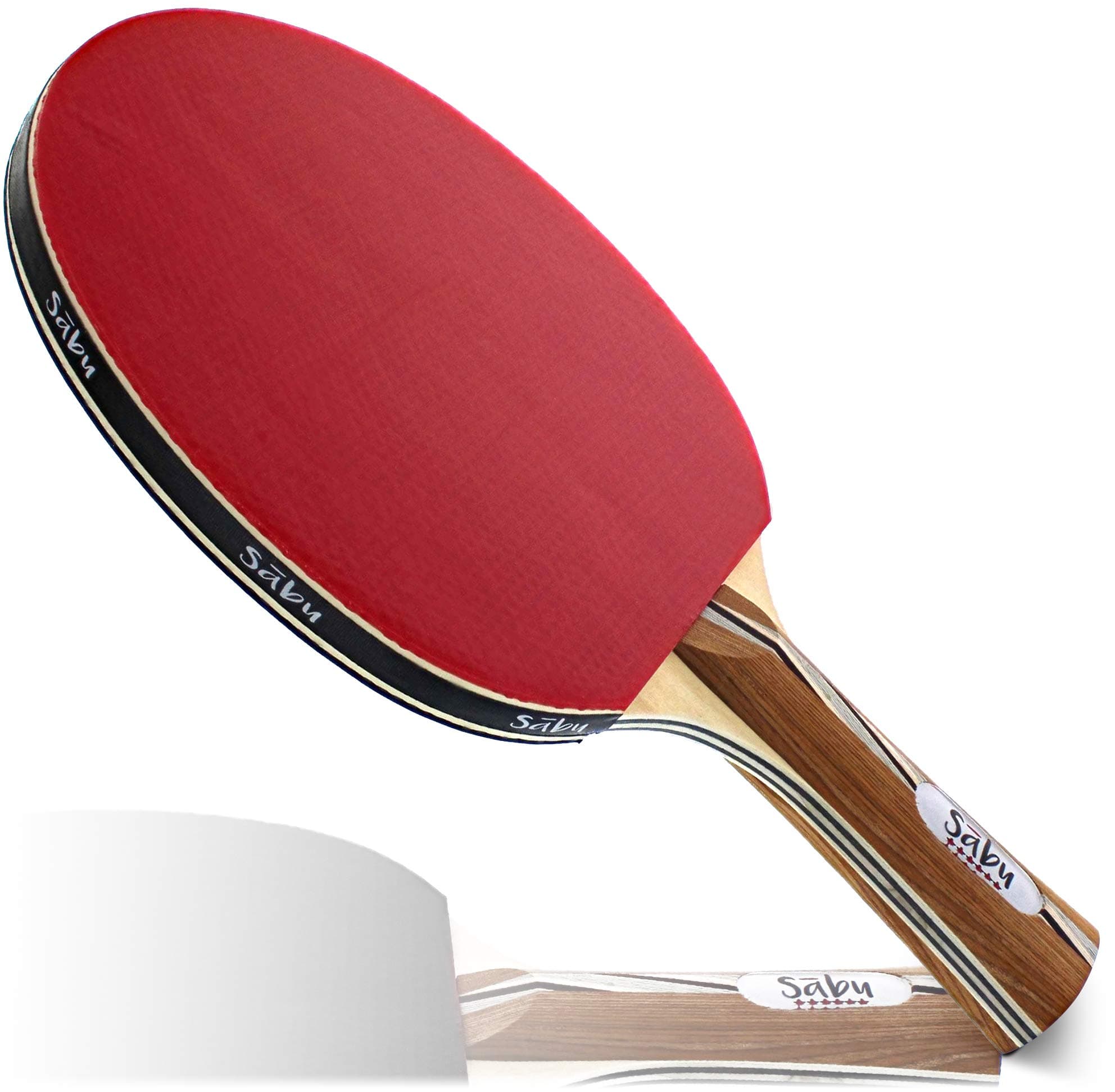Ping Pong Paddle: Performance Table Tennis Paddle Premium Rubber Face & Lightweight Composite Wood Core Racket for Indoor & Outdoor Play