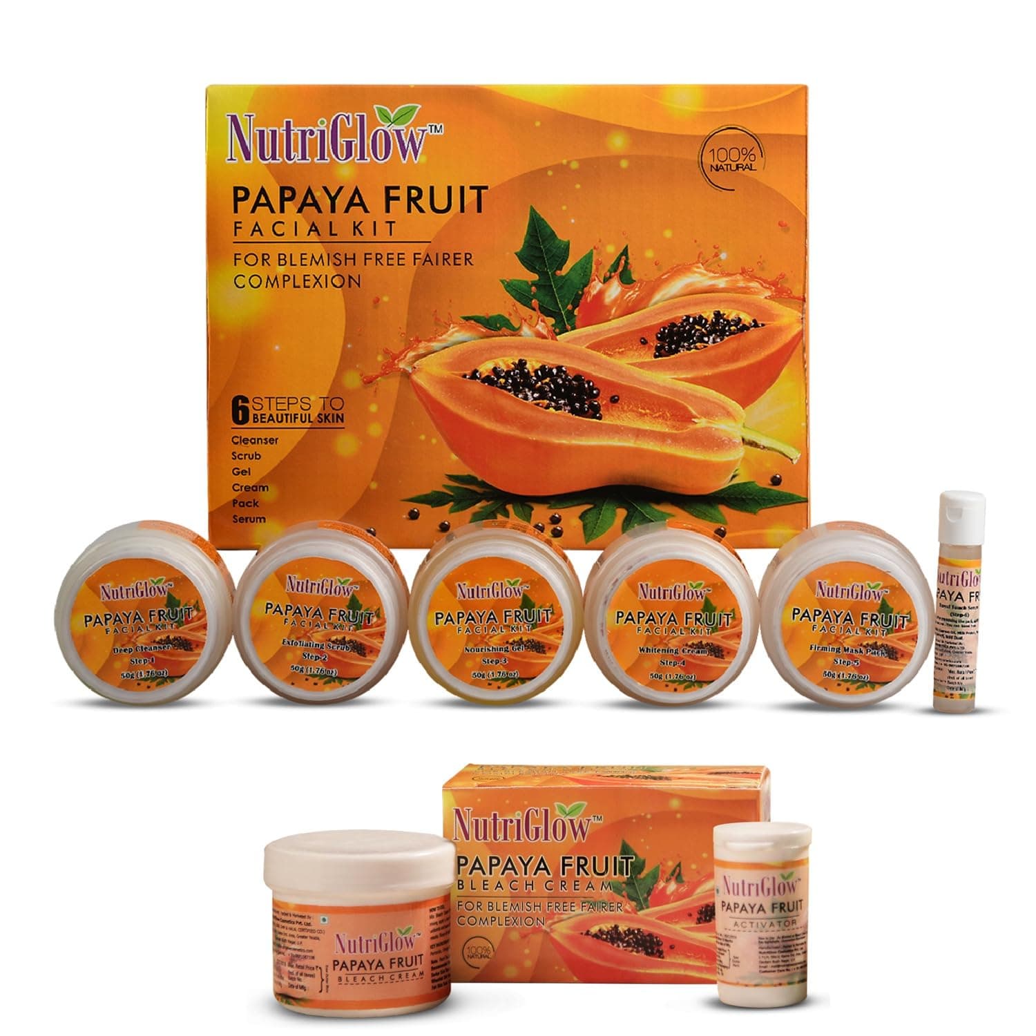 NutriGlow Papaya Fruit Facial Kit