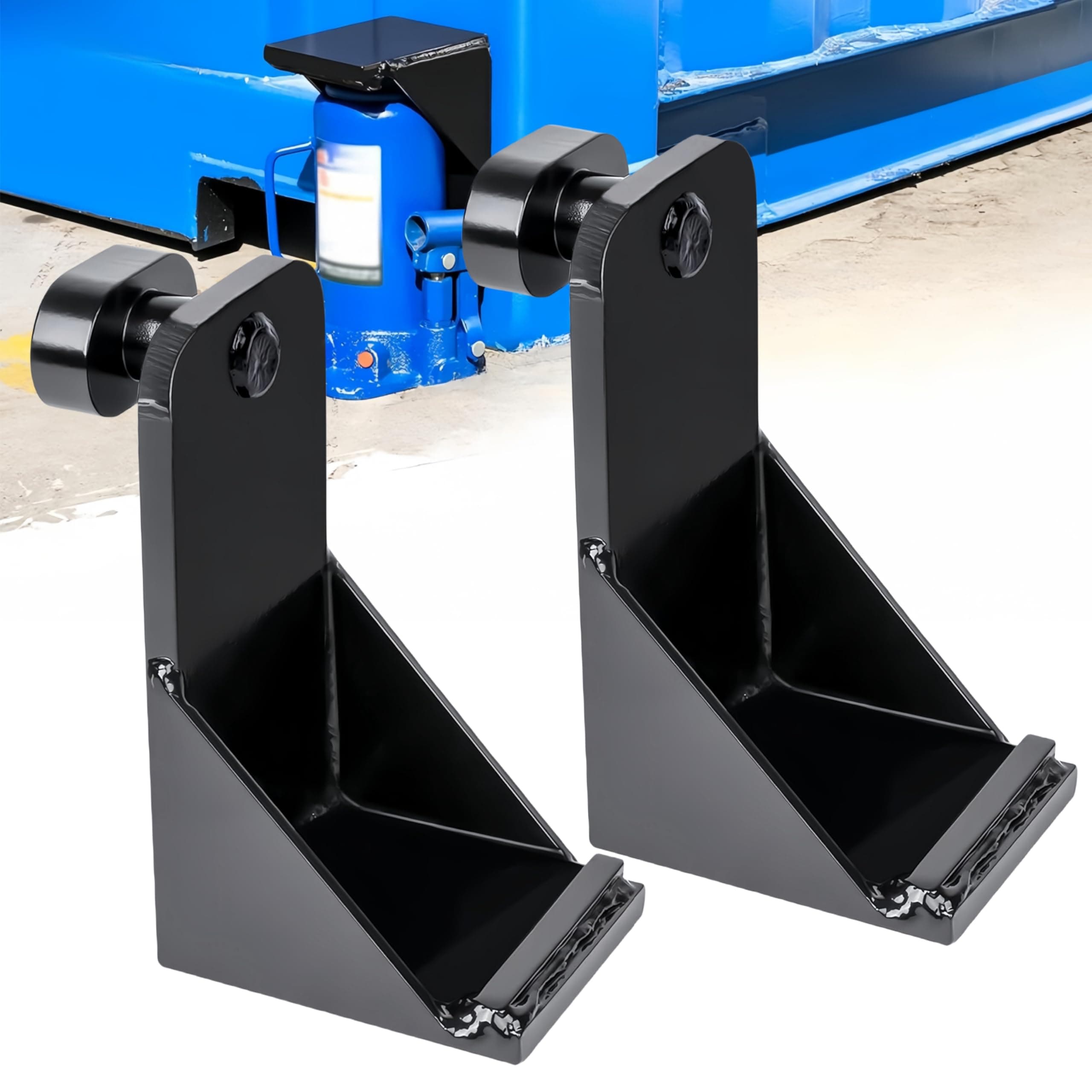 Upgrade Shipping Container Jack Lug, with Limiter Jack Leveling Attachment, Storage Container Leveler Booster for Shipping Container Homes, Jacking Corner of New and Used Sea Cans, 2 Pack