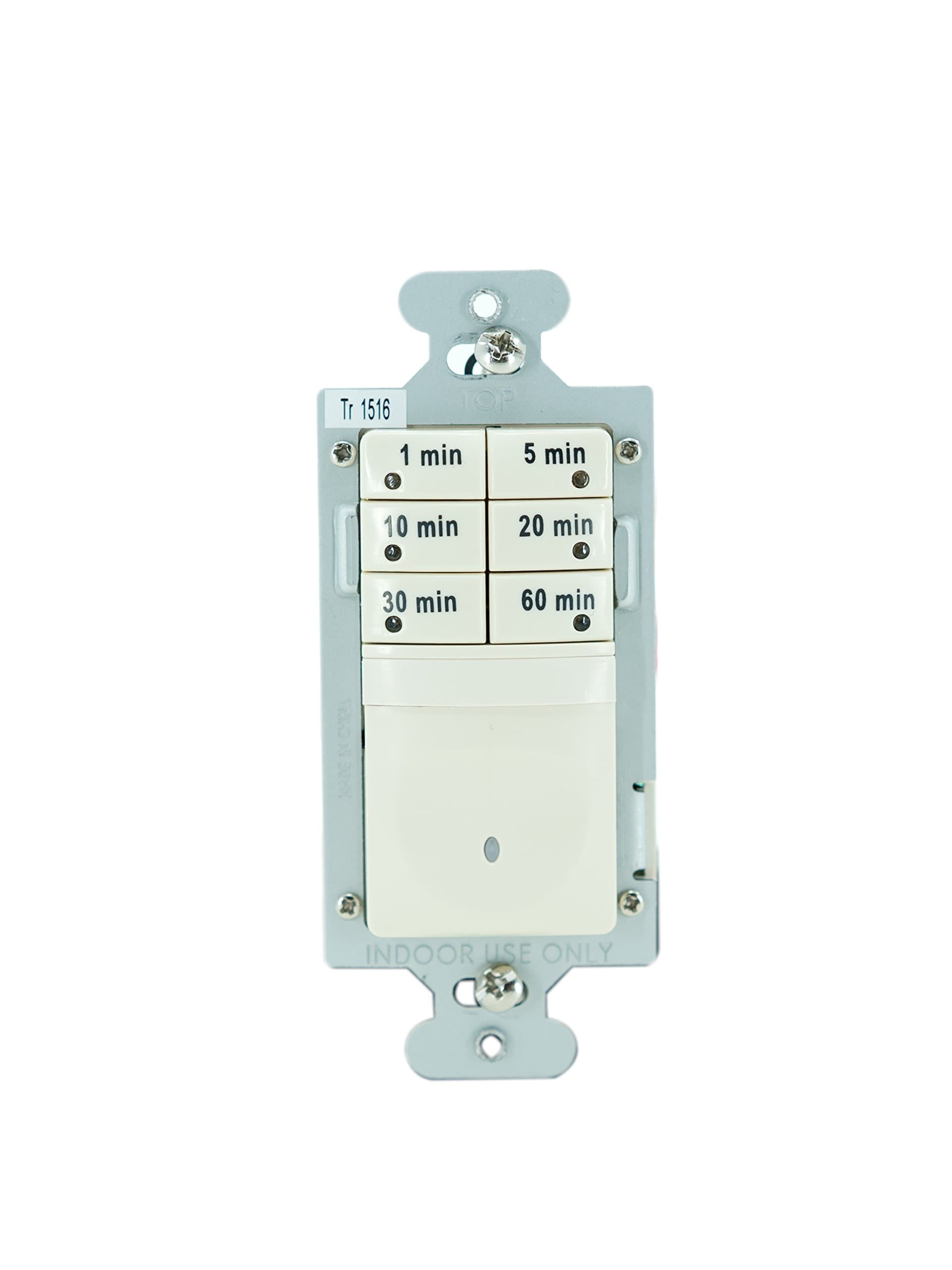 Legrand - Pass & Seymour Digital Light Switch Countdown Timer, Decorator Rocker Wall Switch, 7-Button, RT1LACCV4, Light Almond
