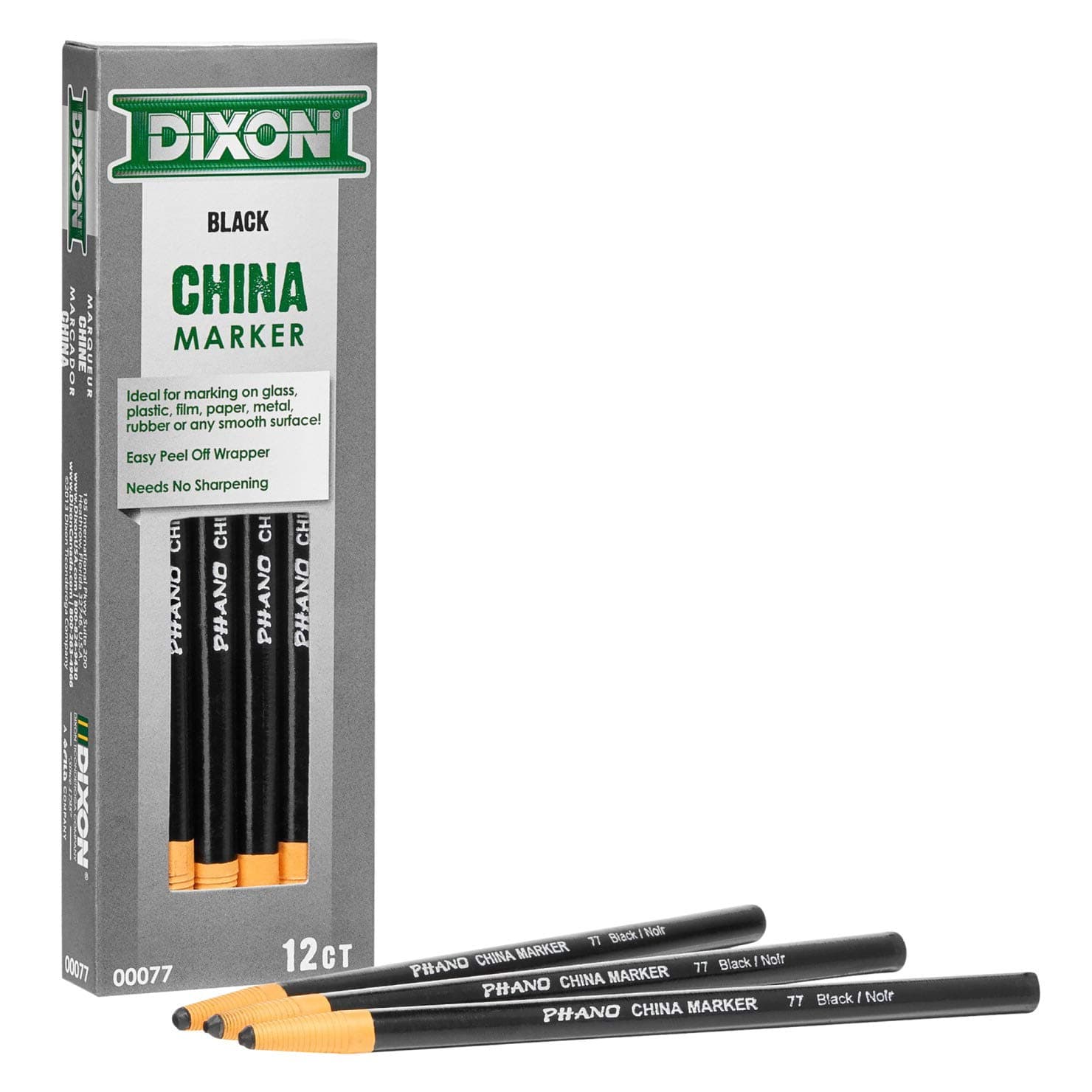 Dixon Phano China Markers 12/Pkg