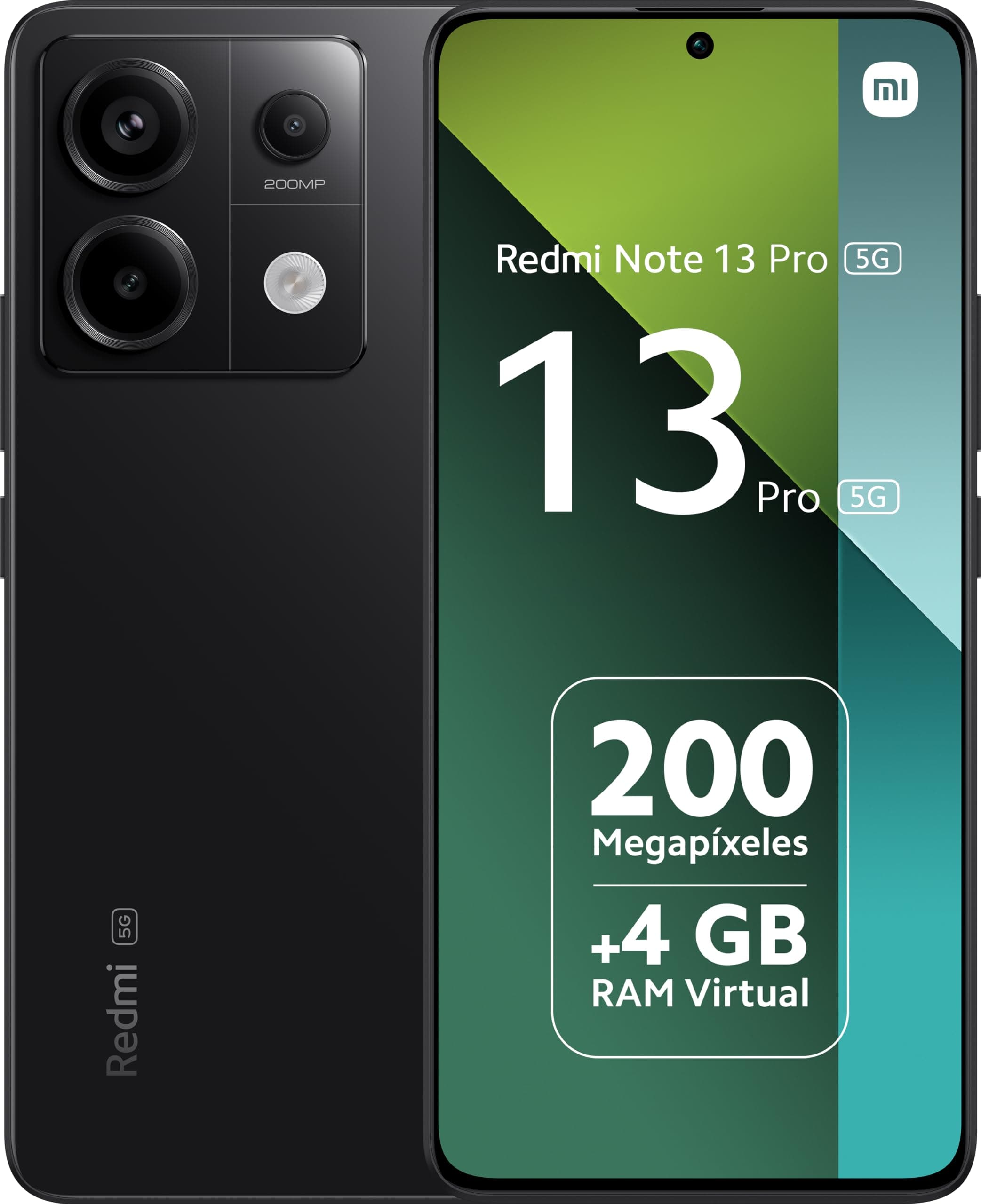 Redmi Note 13 Pro 5G + 4G Lte (for Tmobile Mint Tello & Global) (256Gb + 8Gb) 6.67 200Mp Triple Global Bands Unlocked (Midnight Black)