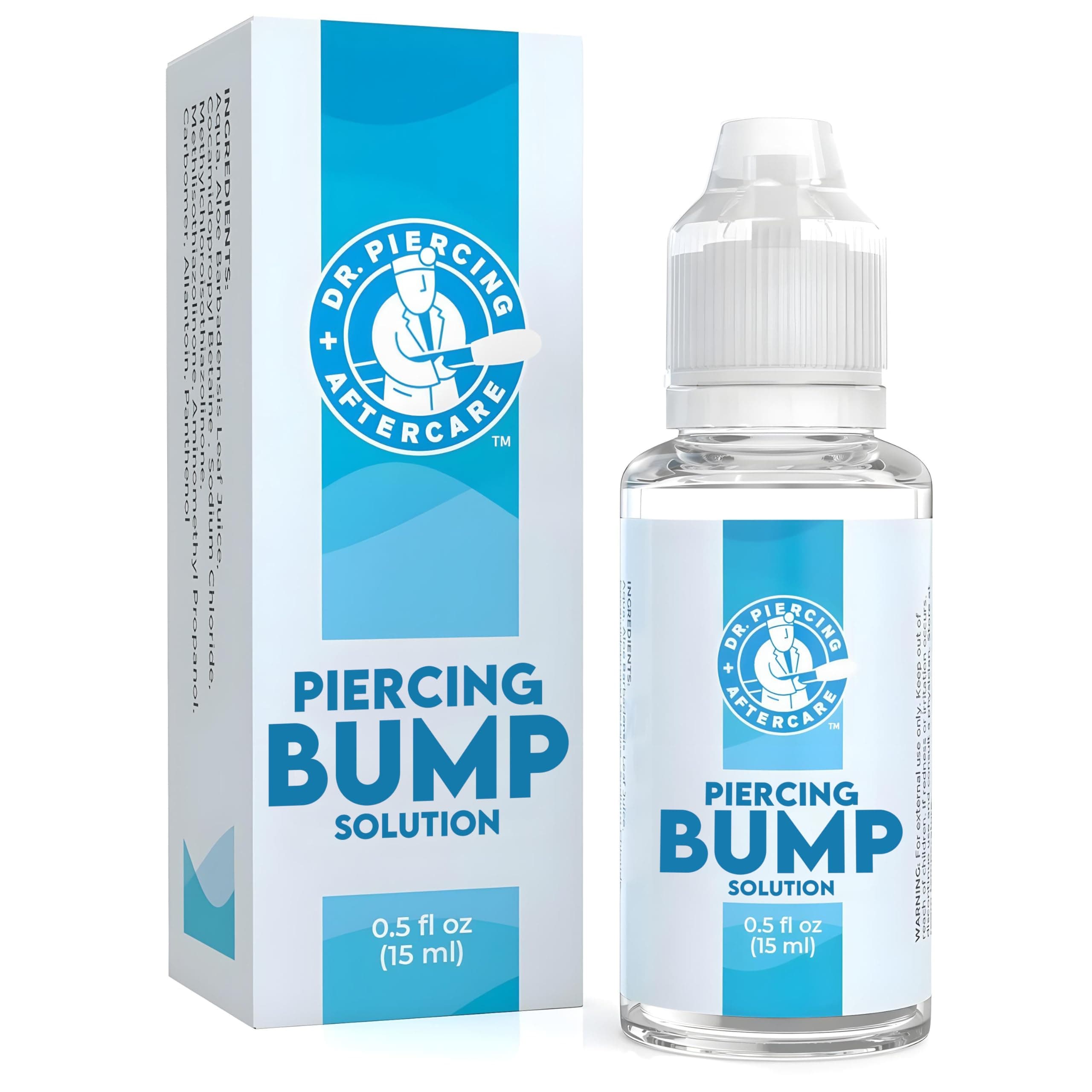Keloid Drops – Non-Greasy Saline Solution for Keloid Bump Removal for Piercings - Reduce Appearance of Nose Piercing Bump, Nose Ear Lip Belly (15 mL)