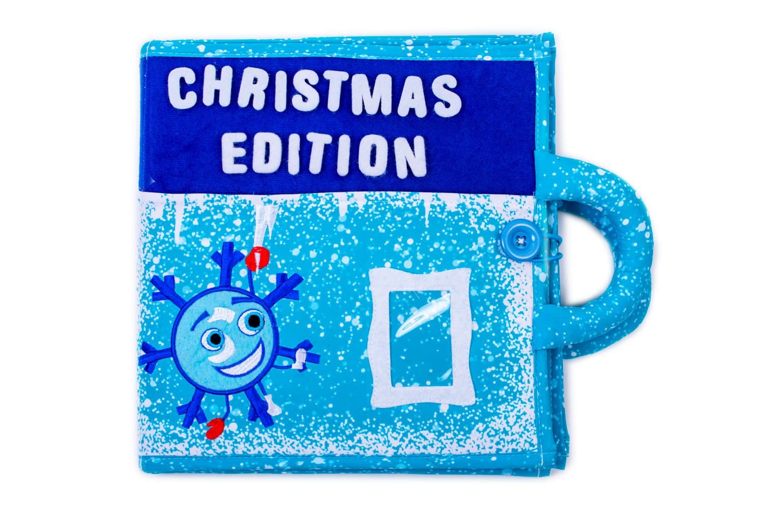 The creative child's quiet book CHRISTMAS EDITION. Early learning, interactive activity quiet book for toddler development of fine motor skills, hand eye coordination.