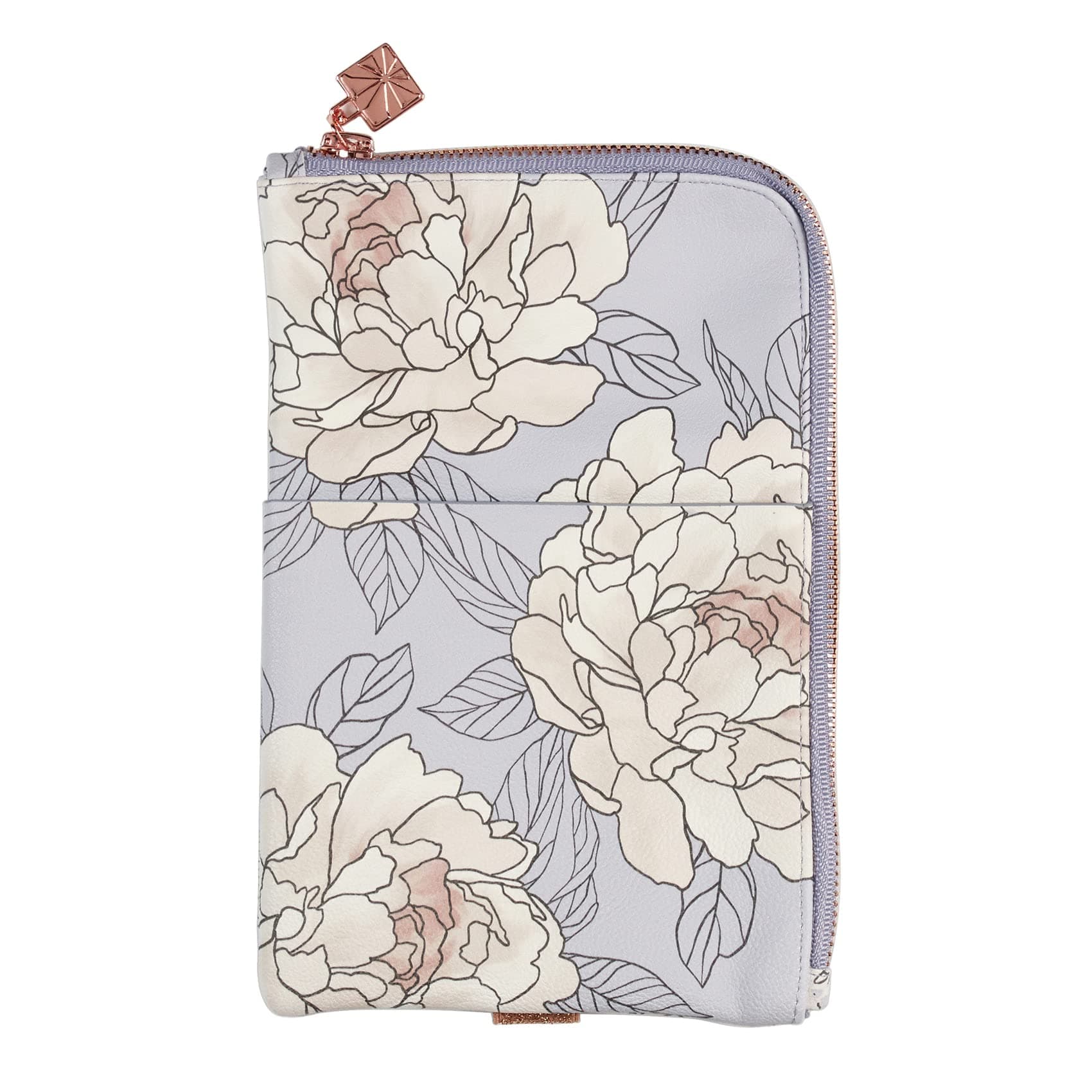 Erin CondrenUltimate Planny Pack - Flora. Planner Accessory Pouch. Inside Pockets and Extended Metal Zipper. Elastic Band to Secure Around Planner or Notebook. Vegan Leather Organizer Case .