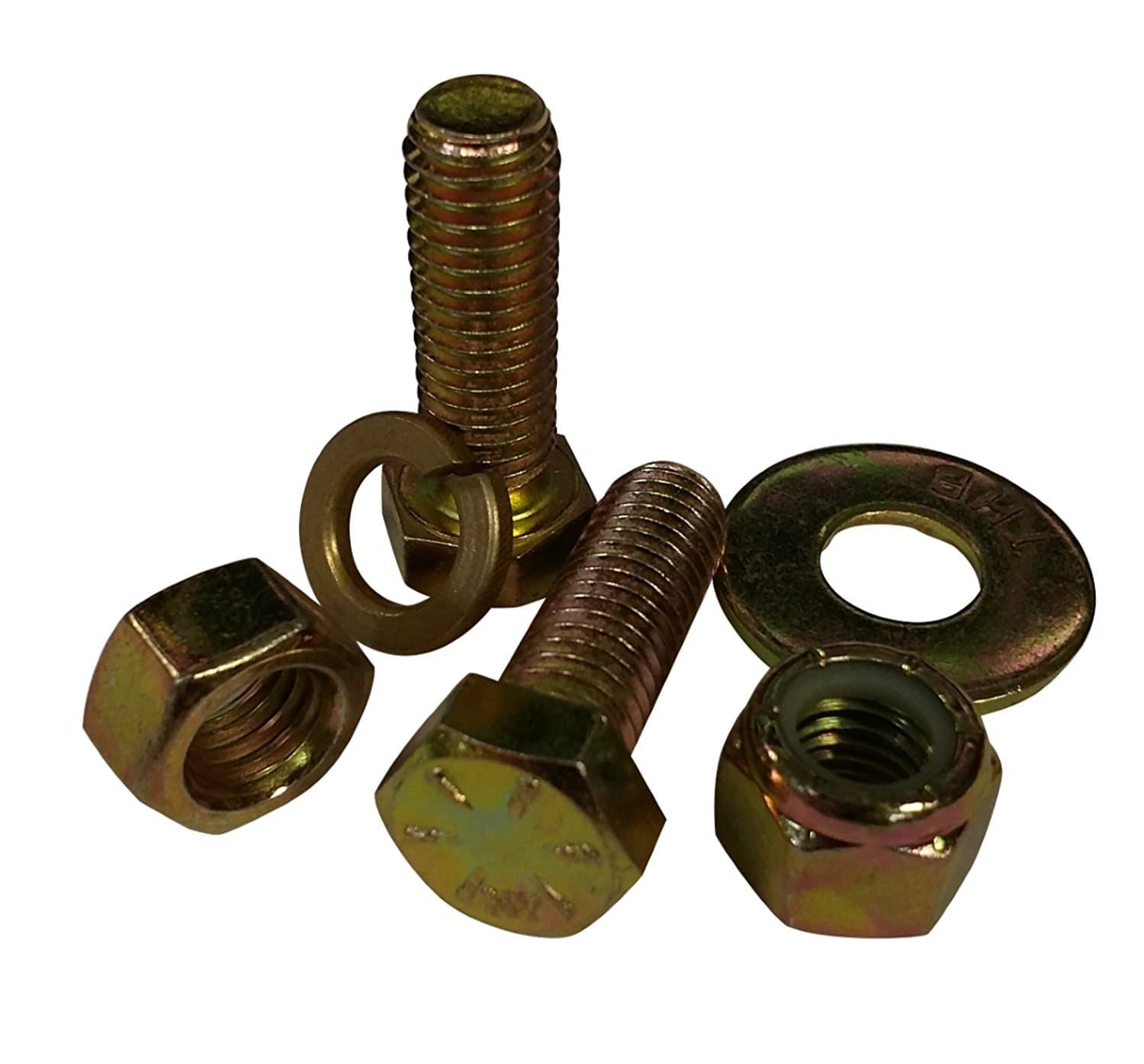 2510 Piece Grade 8 USS Coarse Thread Bolt (Hex Head Cap Screw), Nut, and Washer Assortment