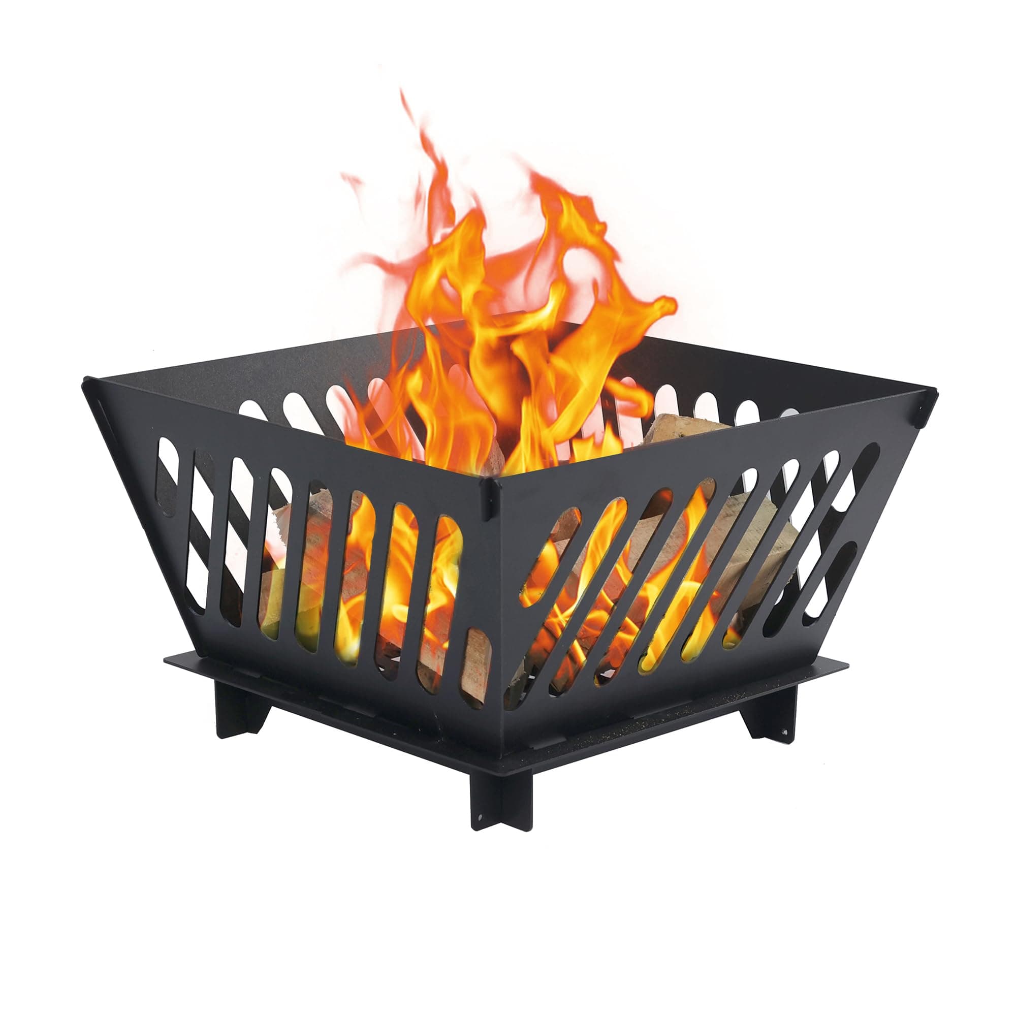 17 inch Portable Fire Pit for Outside Collapsible Plug Fire Pit Suitable for Camping, Picnics, Courtyards, Garden Bonfires and Outdoor Firewood with Storage Bag