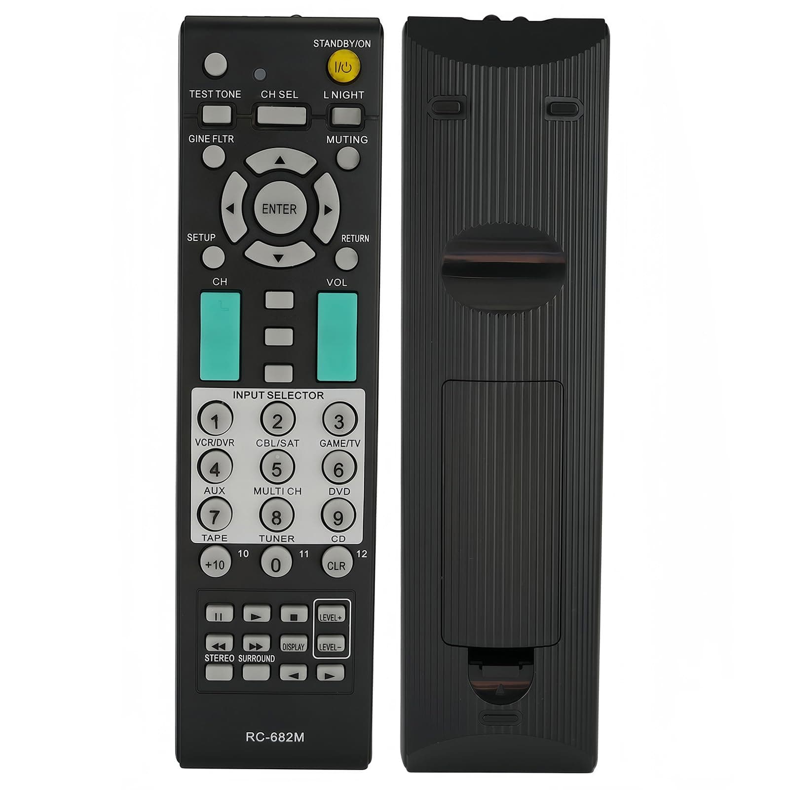 uehba Universal A/V Receiver Replaced Remote Control RC-682M RC-681M Fit for Onkyo Audio/Video HT-R340 HT-R530 HT-R540 HT-R550 HT-SR600 HT-SR800 TX-SR505 TX-SR604 TX-SR605