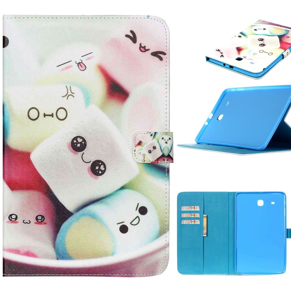 Dooki, Samsung Galaxy Tab E 9.6" Tablet Case - Credit Card Holder Slot Flip PU Leather Stand Wallet Case Cover For Samsung Tab E SM-T560 / T565 9.6 Inch Tablet (A9)