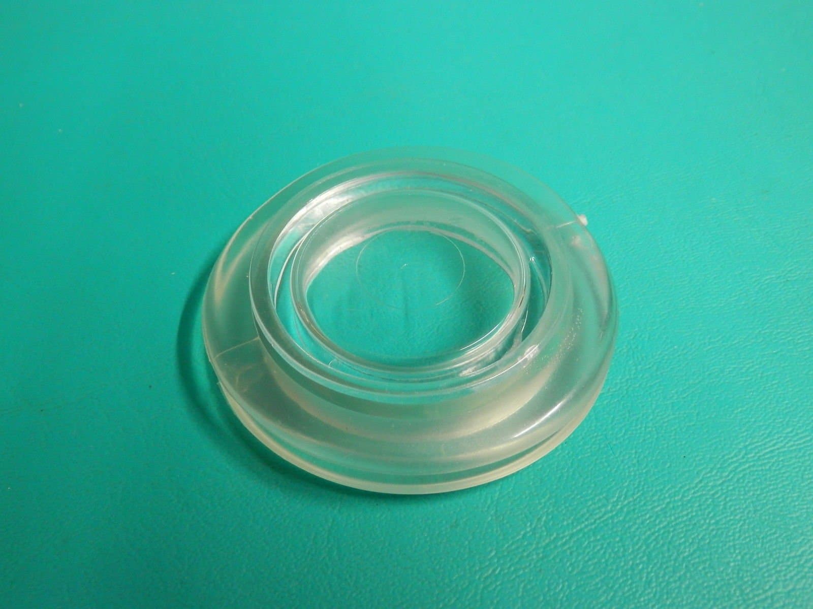 2" Umbrella Hole Ring Plug Set Glass Outdoors Patio Table Clear Deck Yard