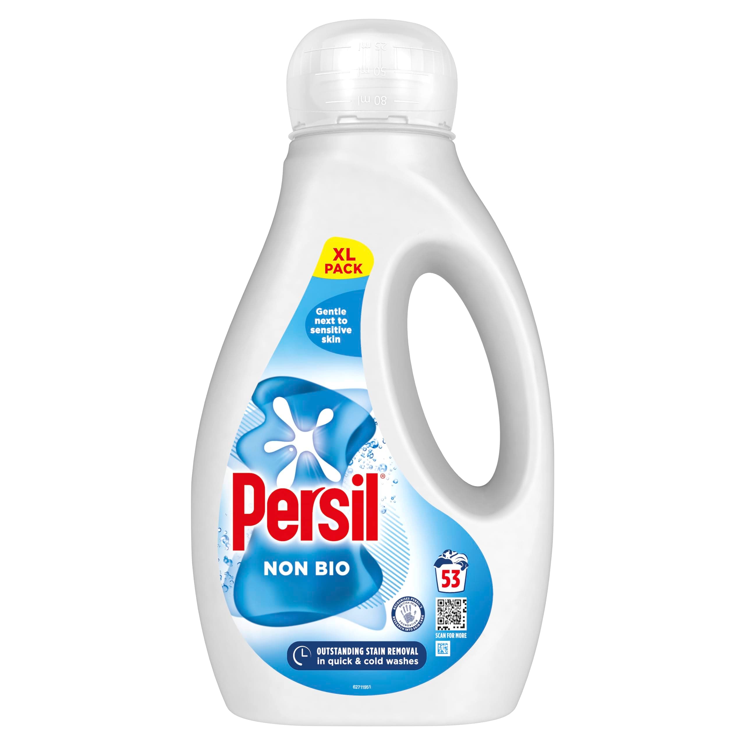Persil Non Bio Liquid Detergent 53 Washes Sensitive 1431ml