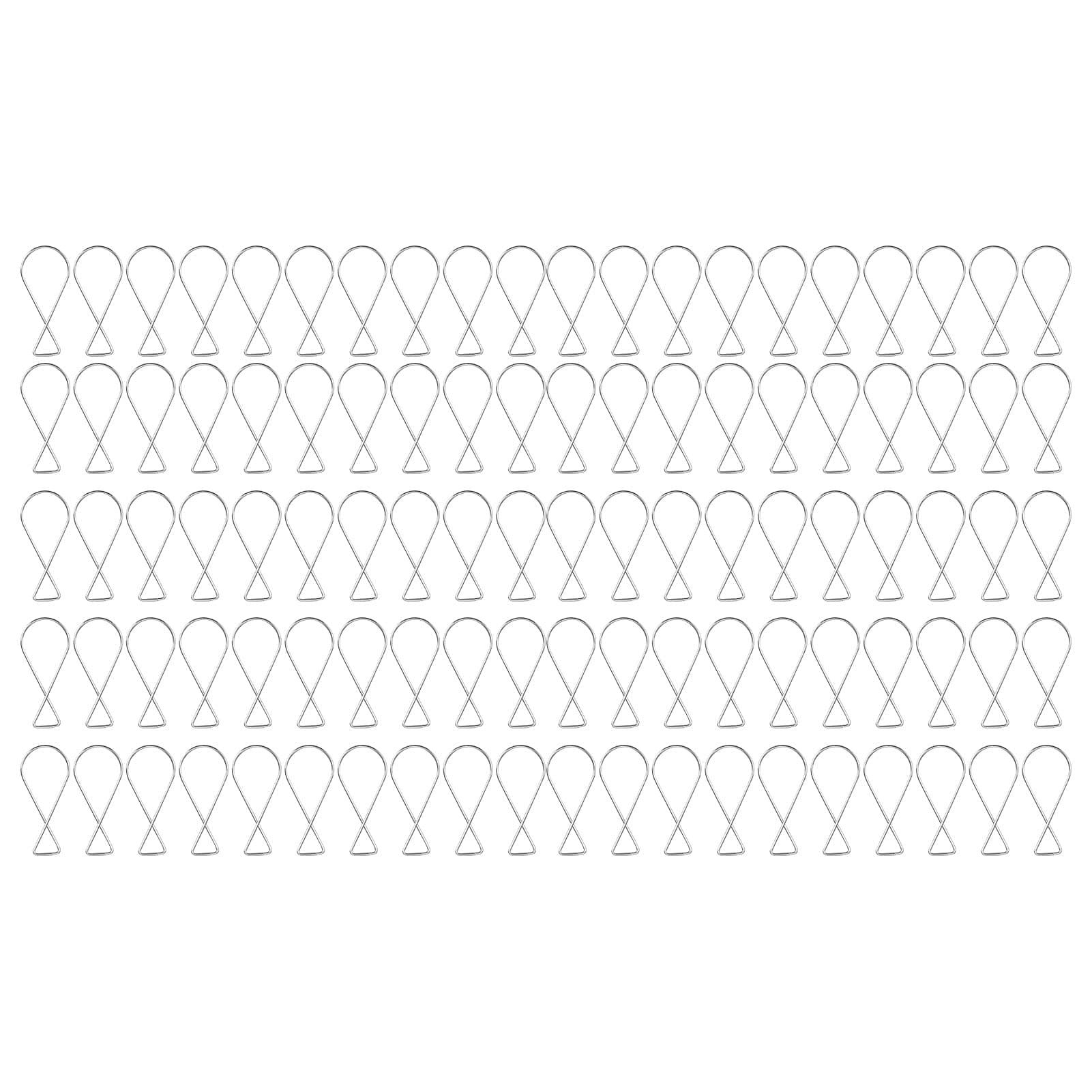 100PCS Ceiling Hook Galvanized Steel Automatic Rebound Clips for Hanging a Sign from Suspended Tile Grid Drop Ceilings