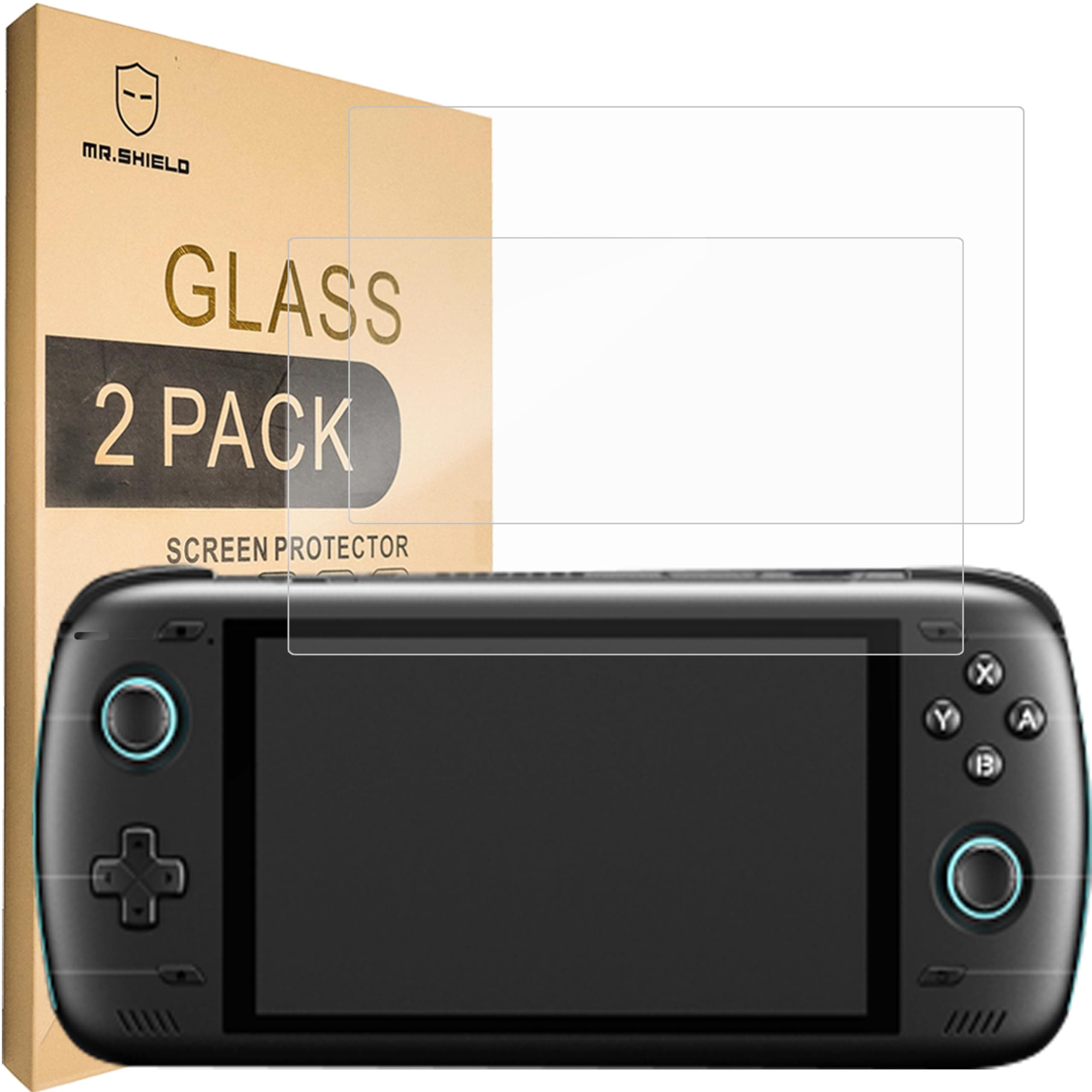 Mr.Shield Screen Protector for AYN Odin 2 / Odin2 Tempered Glass [9H Hardness] [2 Pieces] Bubble Free Screen Protector