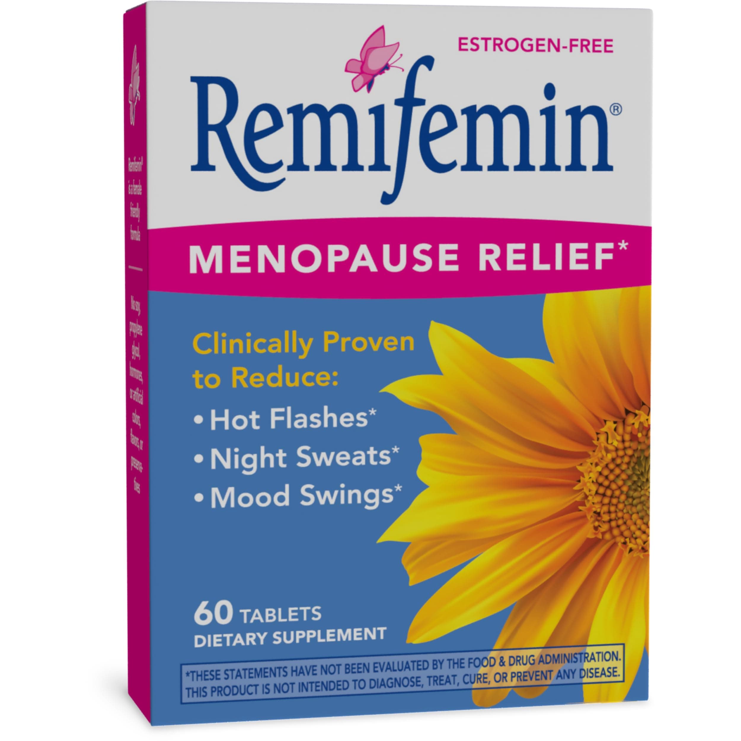 Remifemin Estrogen-Free Menopause Relief, 60 Count