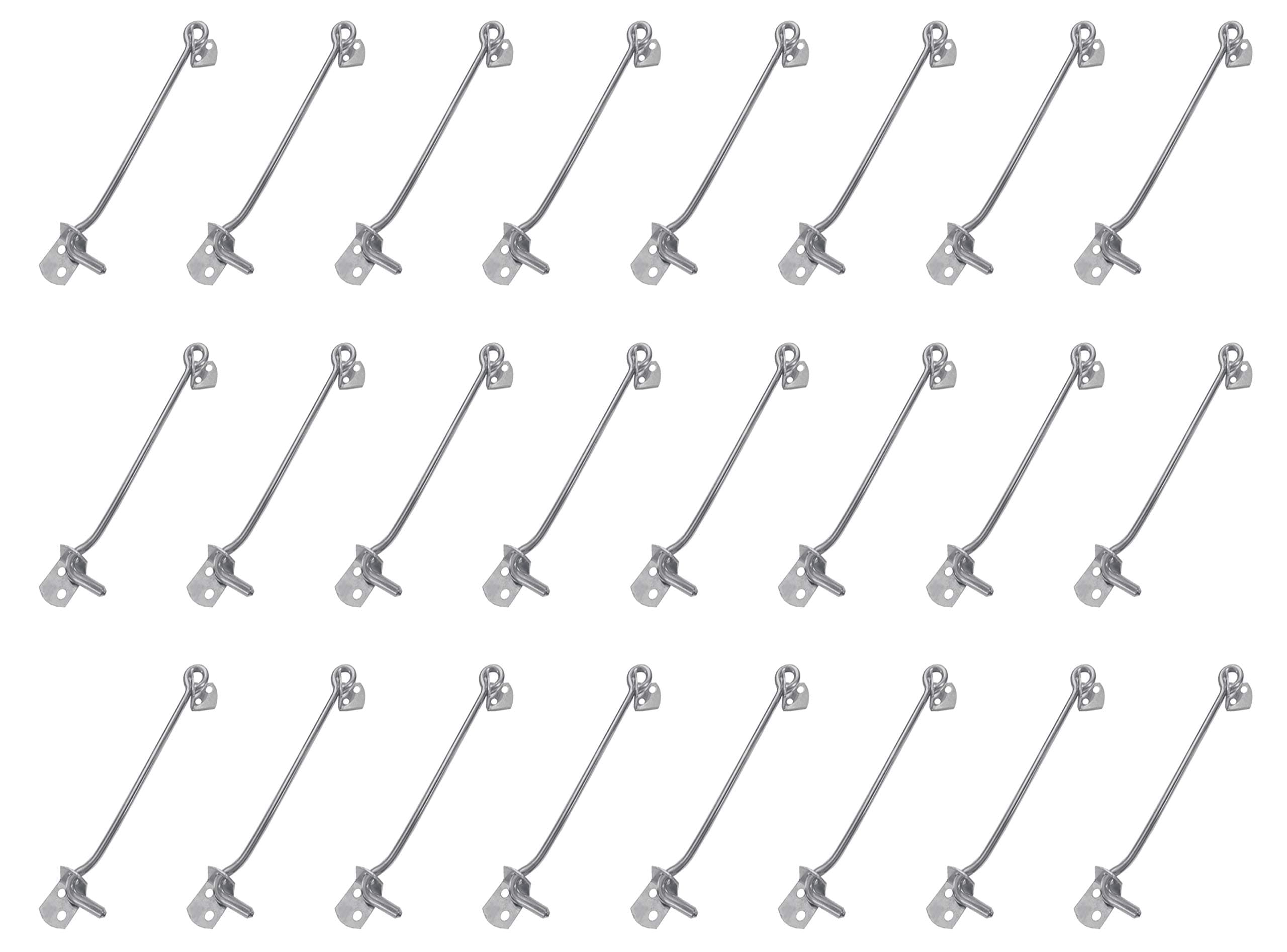 - Atlantic Stainless Steel Gate Door Hook/Window Hook/Window Latch for Homes, Offices, Hotels, Malls (5 Inch X 6 mm, Matt Finish, Pack of 24 Pcs)