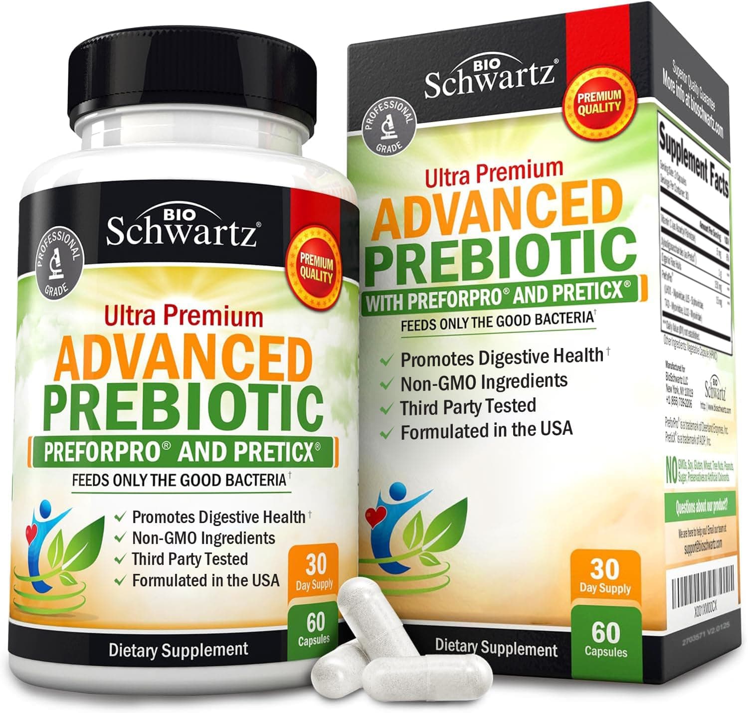 Ultra Premium Advanced Prebiotic, 60 Capsules