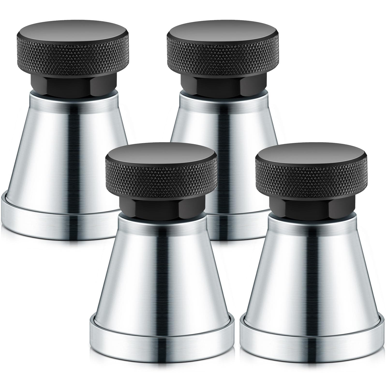 Gisafai 4 Pcs Adjustable Screw Jack Range 2.63" to 3.93" Post Machinist Jack Heavy Duty Screw Jack Stands with 5 Tons Capacity for Large Milling Drilling Machines Leveling Work Die Processing