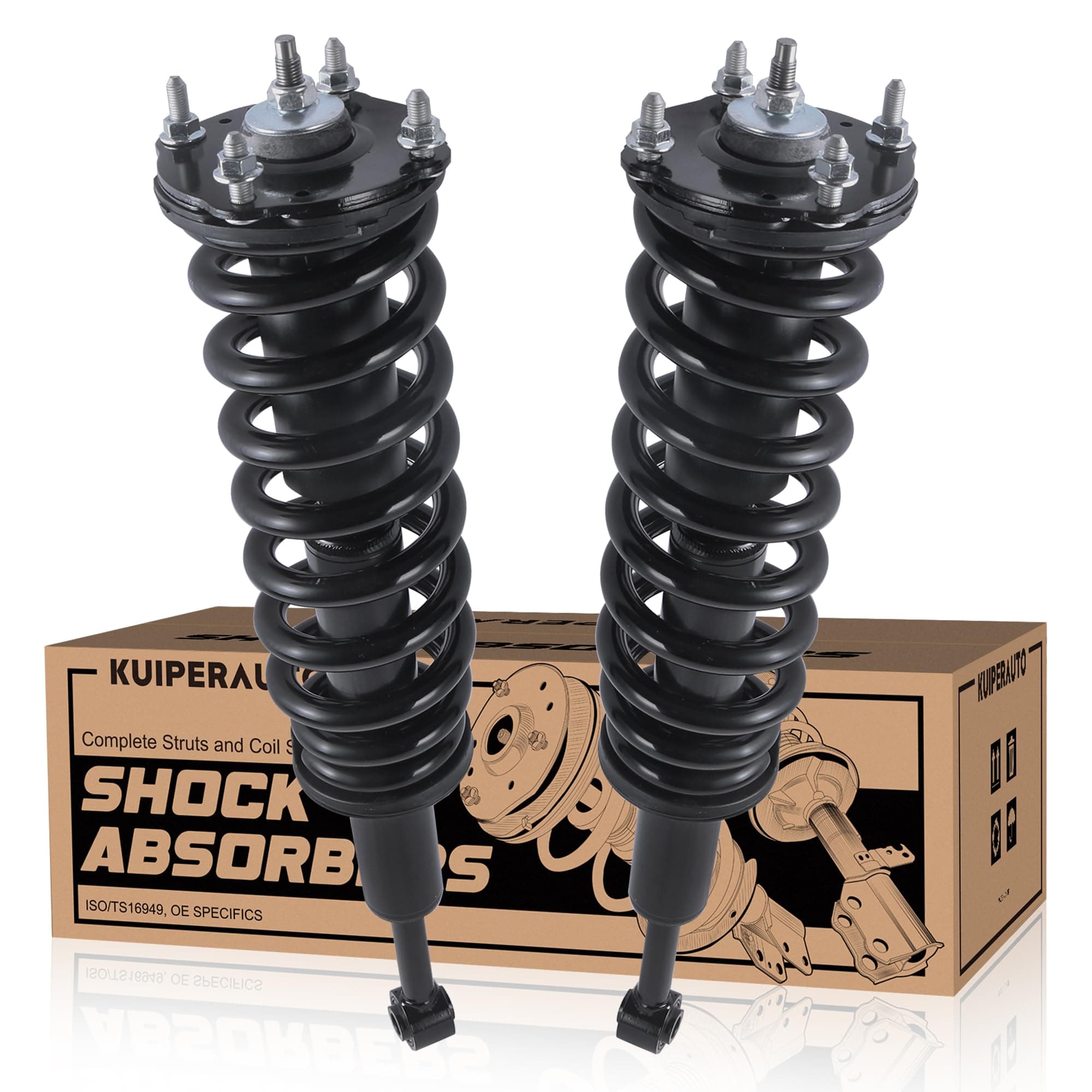 171119R 171119L Complete Front Struts Coil Spring Assembly Compatible for 2007-2020 Toyota Tundra 4WD Front 2x Set Shock Absorbers