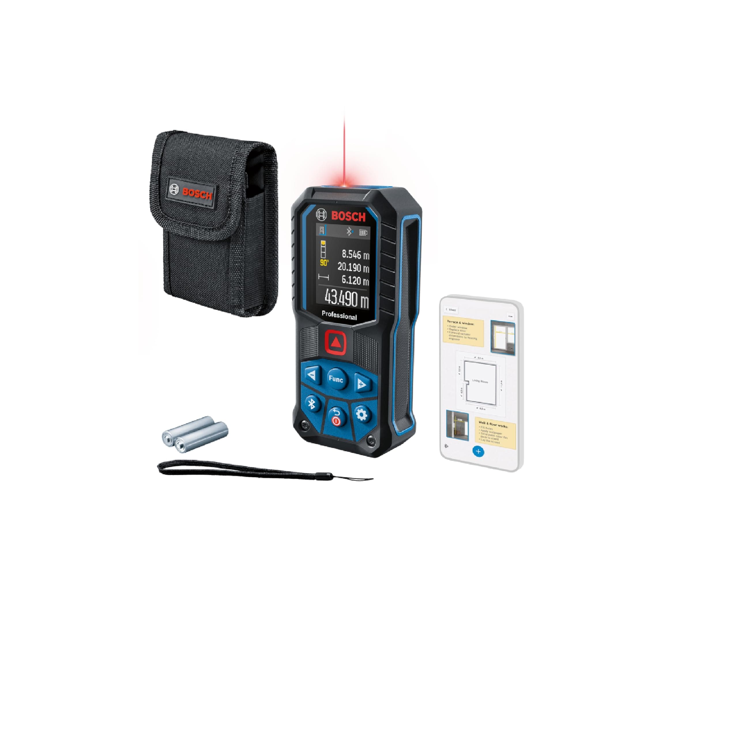 Professional Laser Measure GLM 50-27 C with Bluetooth® connectivity | Model: 0601072T00 with 1 year warranty