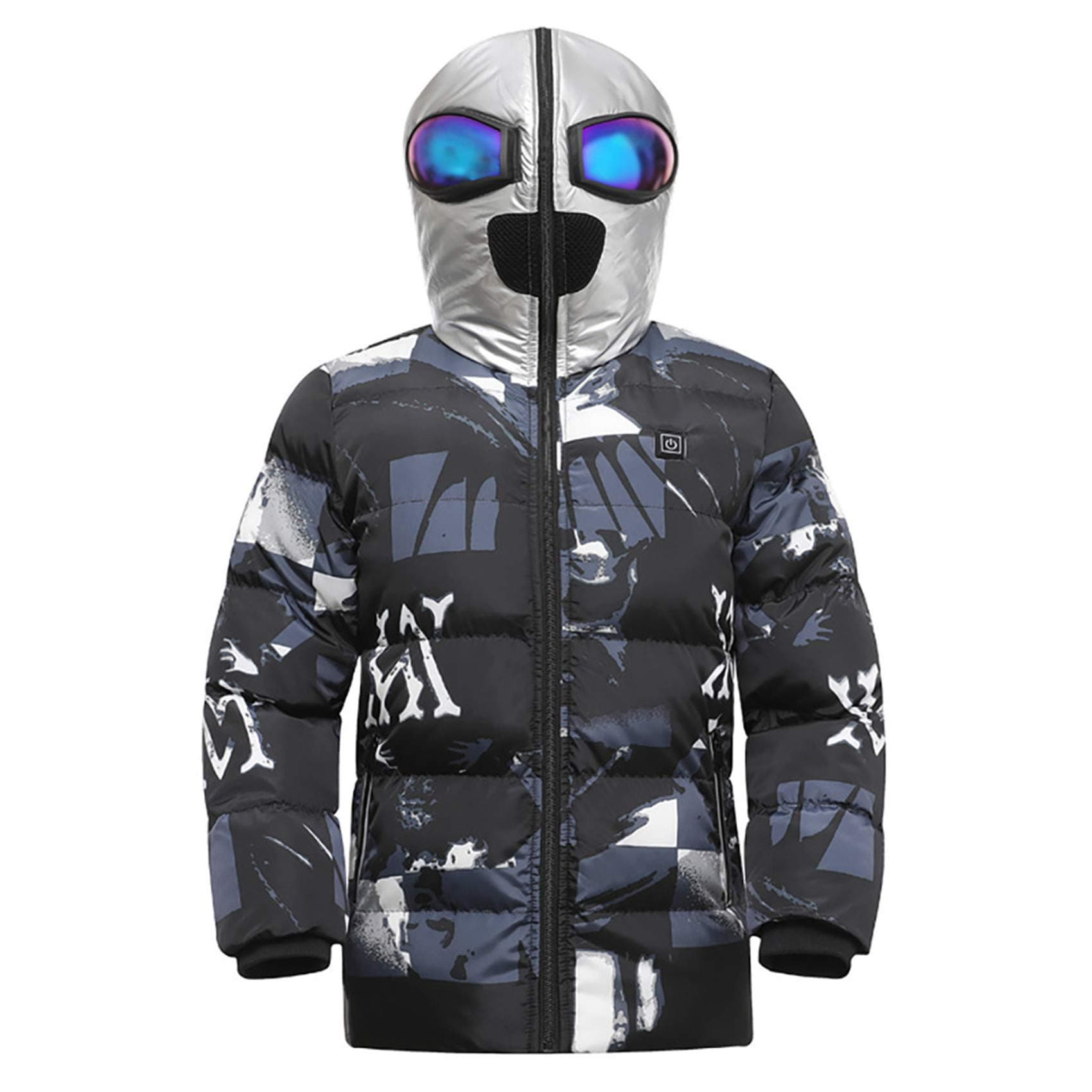 FR&RFChildren'S Winter USB Rechargeable Heating Jacket Two Heating Zones Coat Is Suitable Heated vest for Outdoor Warm Ski, Hiking Trip