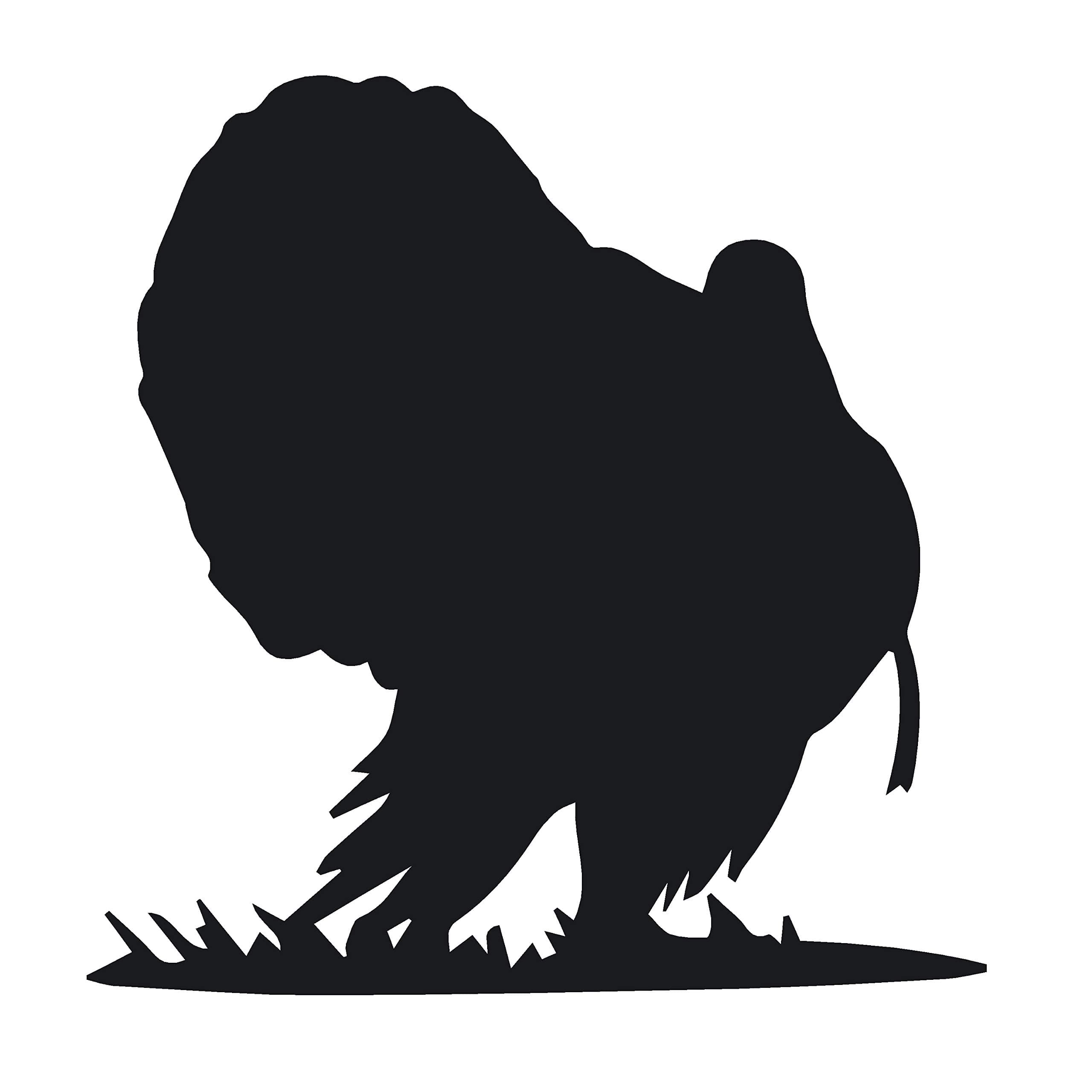7017 Turkey Strut – Tom Turkey Decal (Medium, Black)