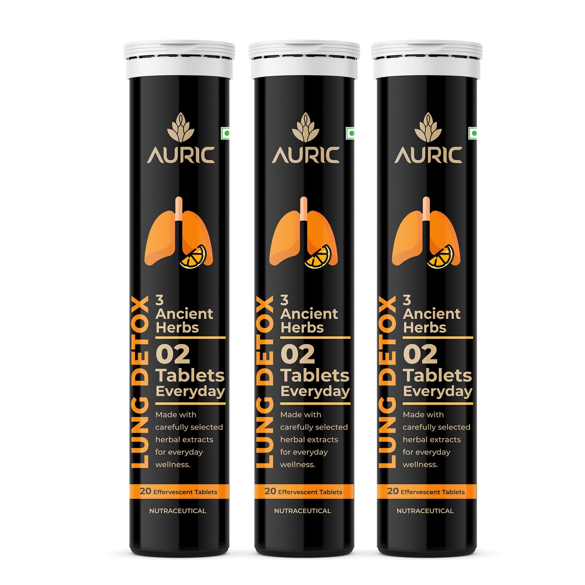 Auric Lung Detox Supplement 60 Tablets