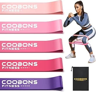 Resistance Bands for Legs and Butt, Exercise Band Booty Bands Hip Bands Wide Workout Bands Sports-Fitness Bands Stretch Resistance Loops Band Anti Slip Elastic (Life-time Warranty)