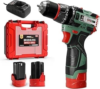 - JPT New Pro Series Brushless 18-volt Cordless Impact Drill Machine with 70N.m Torque | 2150 RPM Speed | 25+3 Gears | 2 Speed Modes | 3/8" Metal Chuck | One Year Warranty, Green