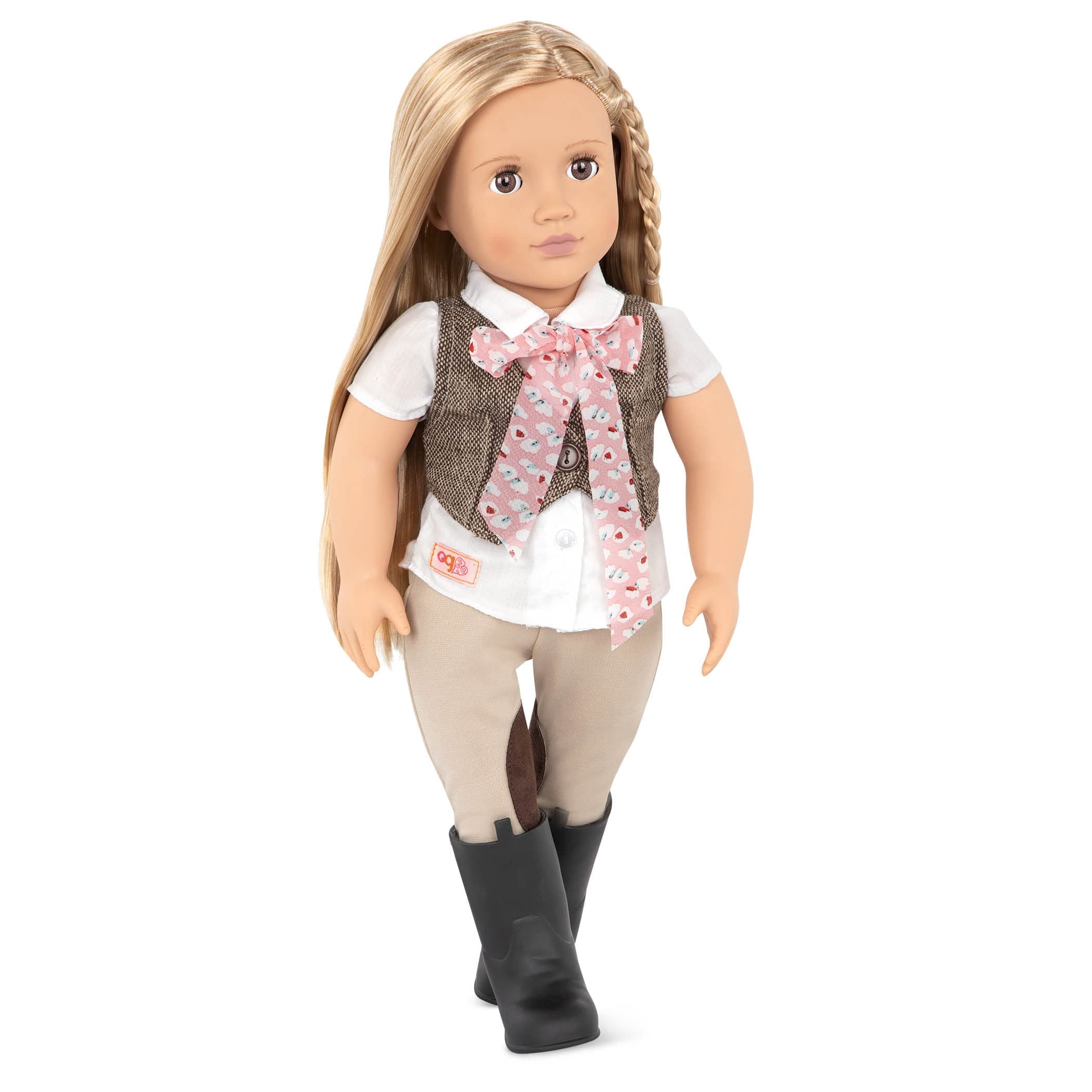 Our Generation Doll by Battat- Leah 18" Regular Non-Posable Equestrian Horse Riding Doll- for Ages 3 & Up