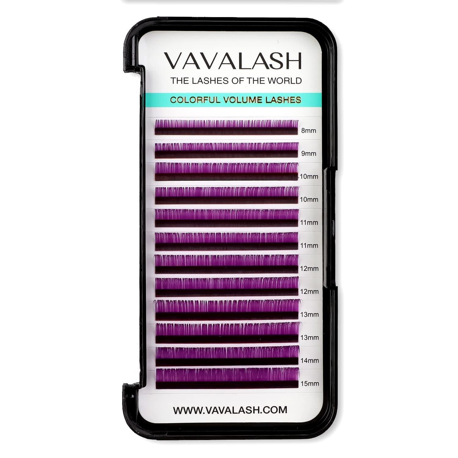 Colored Lash Extensions 0.07mm D Curl Violet Individual Volume Lashes Extensions 8-15 Mix Length Color Eyelash Extensions for Salon (Violet 0.07-D, 8-15mm)