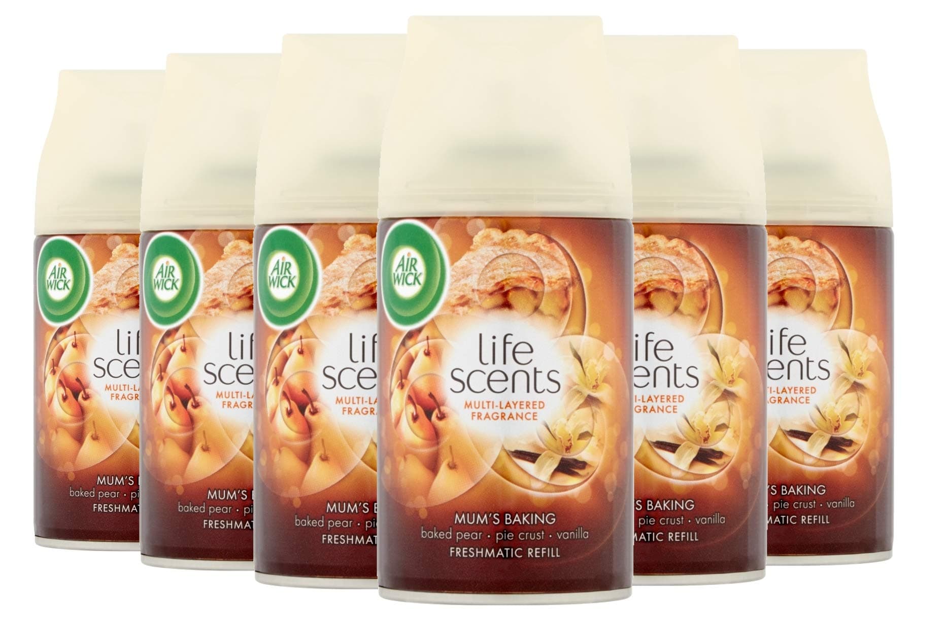 6 x Air Wick Freshmatic Max Automatic Spray Refill 250ml - Mom's Baking