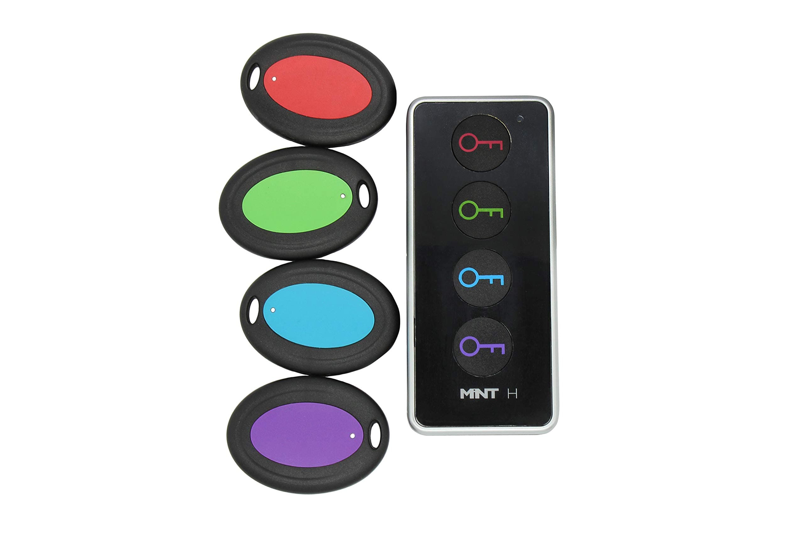 Mint H Wireless Item Beeper - Track Your Keys, Wallets, or TV Remote (4 trackers)