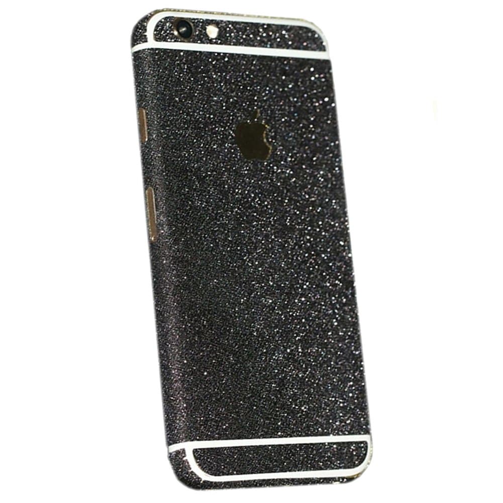 ANYPHONE-for Regular iPhone 6 4.7"Multi-Color Sparkle Bling Full Body Wrap Decal Glitter Skin Sticker Guard(Black)