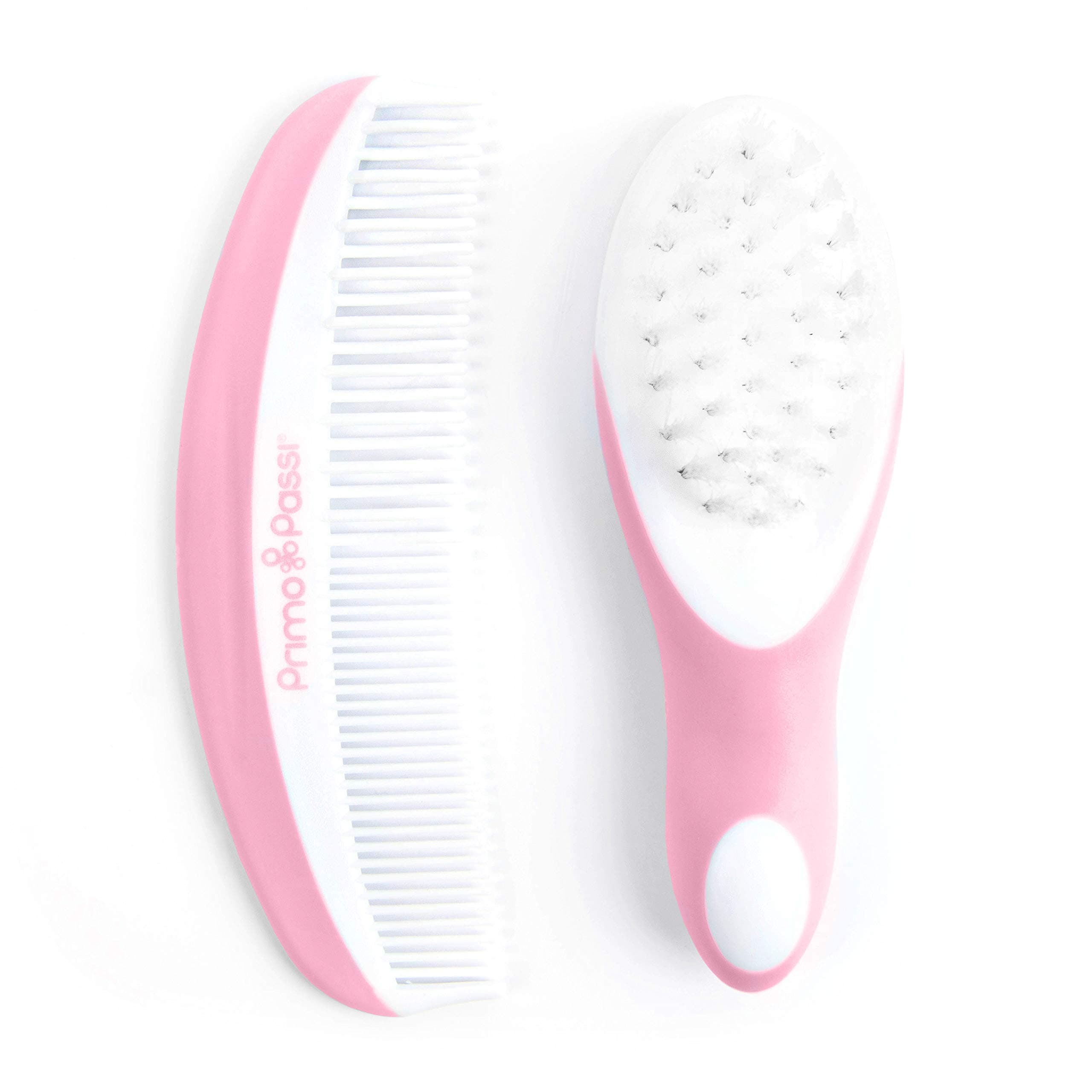 Primo Passi - Comb and Brush Set (Pink)
