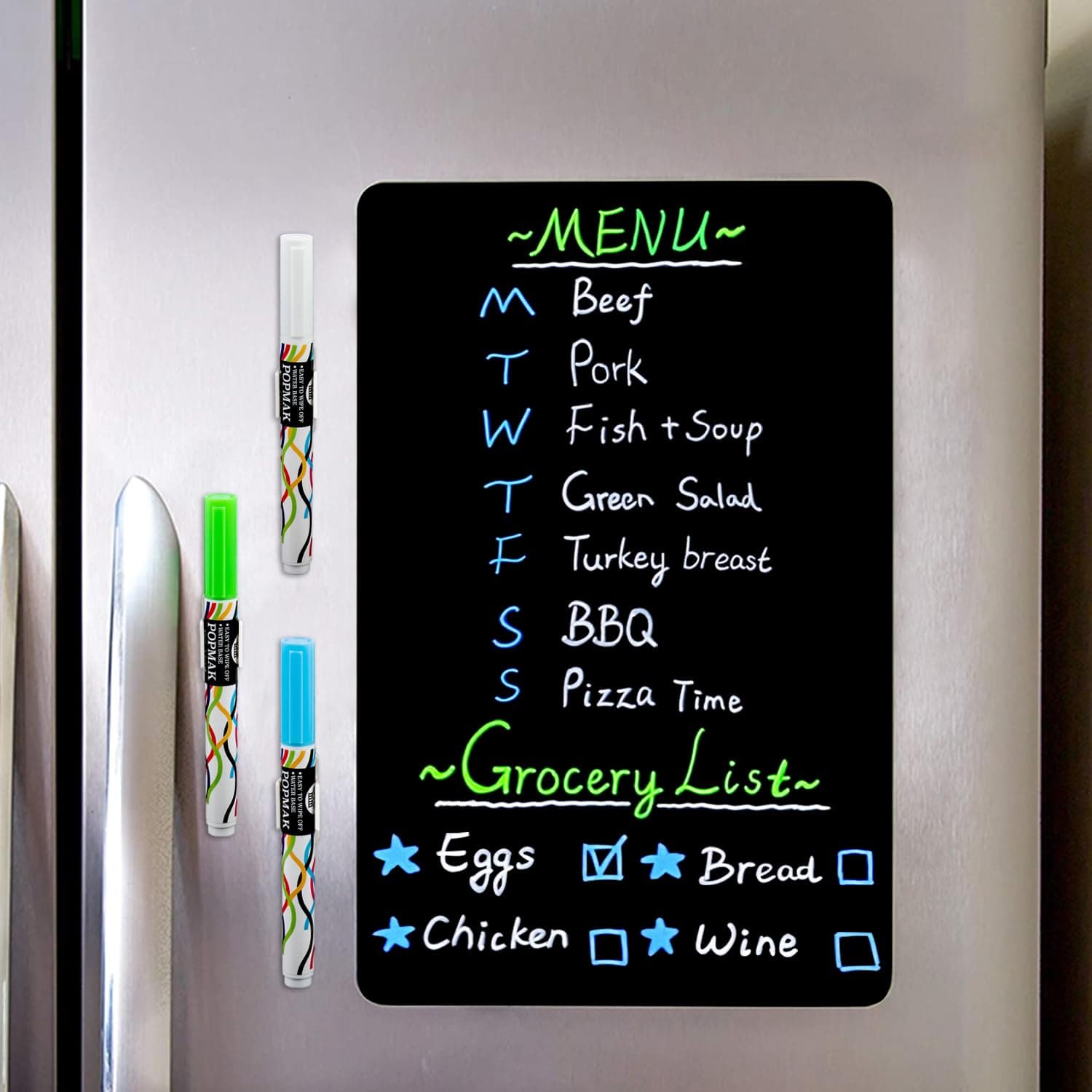 CUHIOY Magnetic Refrigerator Blackboard
