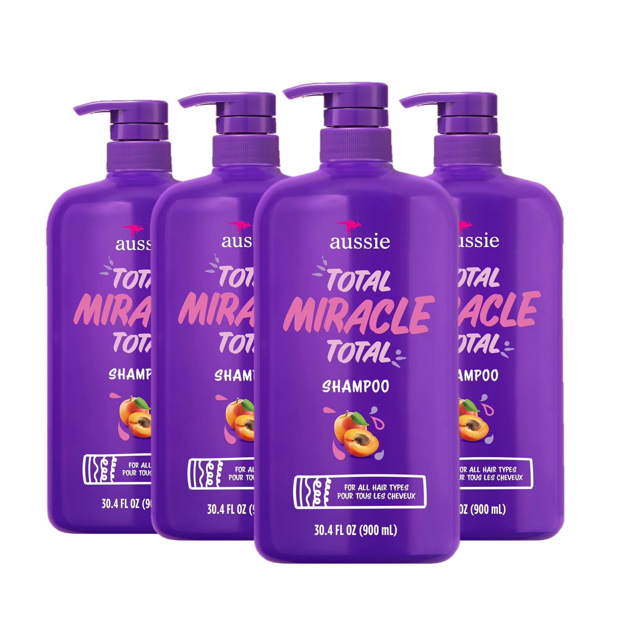 Total Miracle Shampoo, 30.4 Fluid Ounce, Pack of 4
