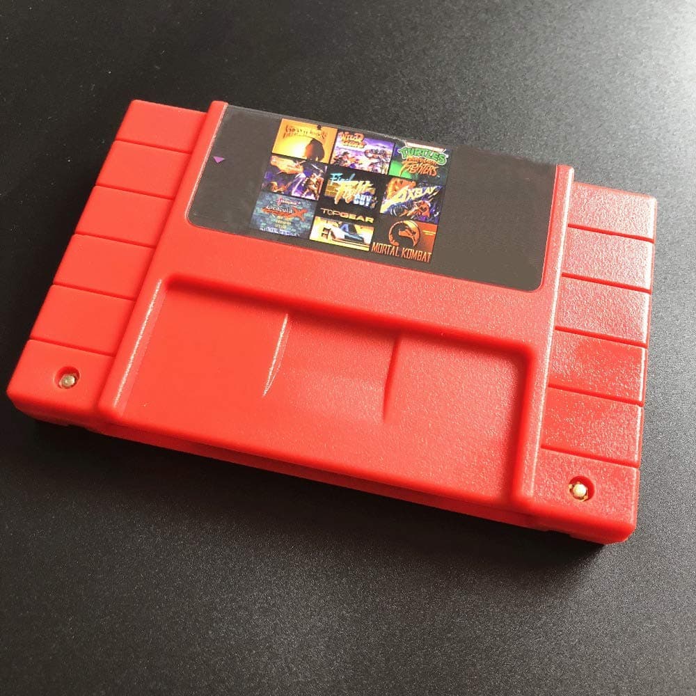 ASMGroup Save version 100 in 1 SuperMarioedworld/Final Fight/TMNT/Sonic/Megaman/top gear Game Cartridge 16 Bit 46 Game Card SNES For USA Version Game Player