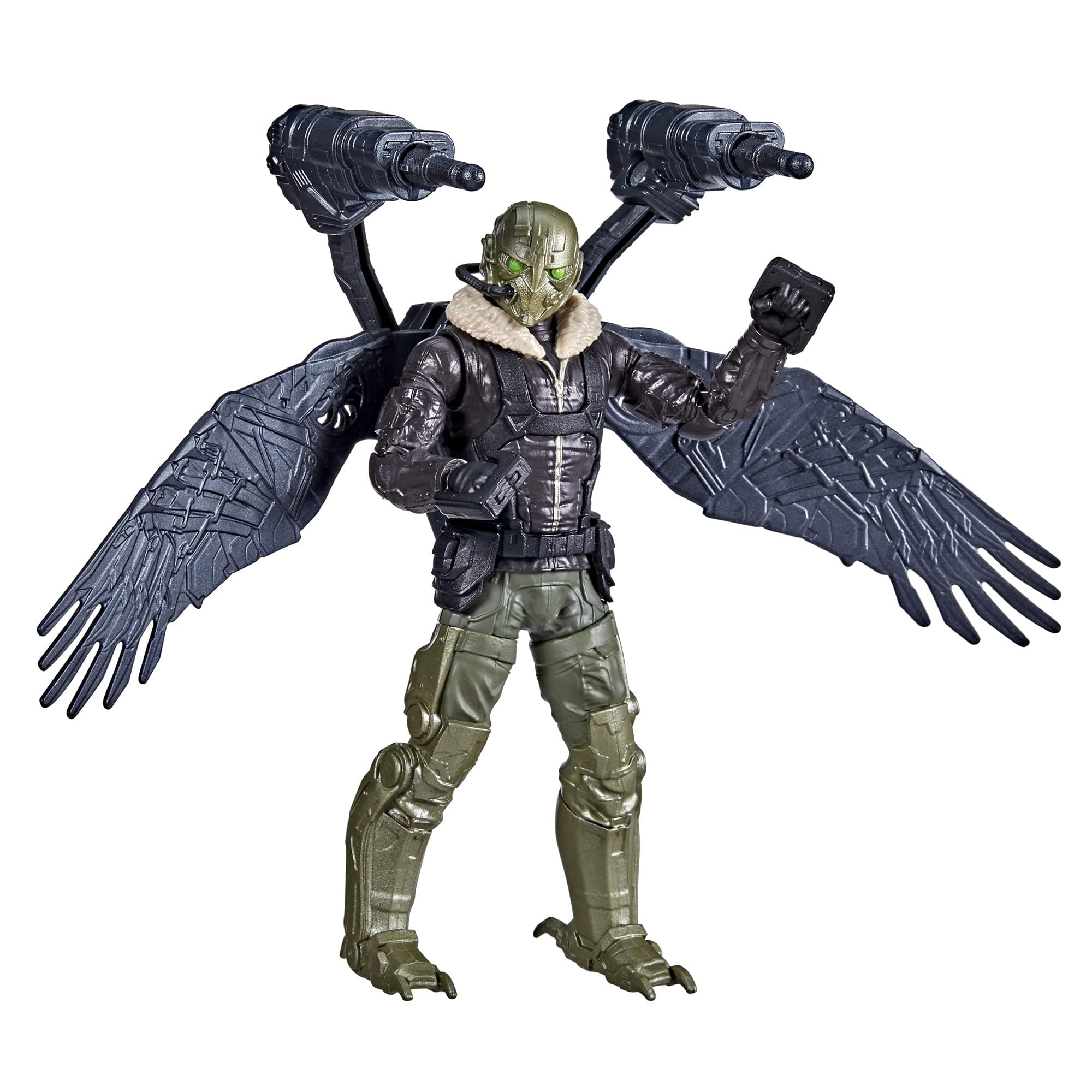 Spider-Man Marvel 15cm Deluxe Wing Blast Marvel's Vulture Action Figure, Blasts Included Projectiles, Ages 4 and Up