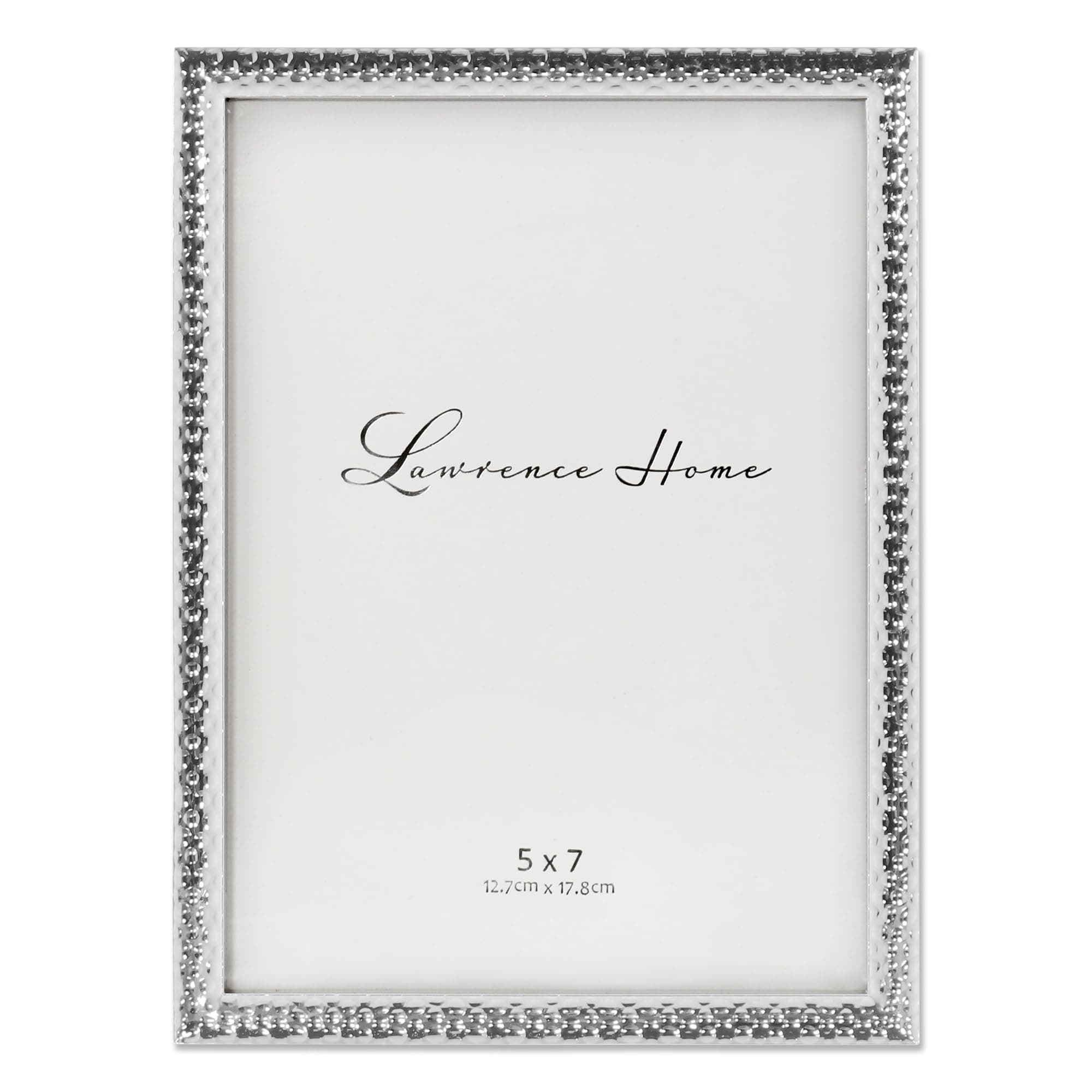 Lawrence Frames 713057 Metal with Hammer Effect, 5x7, Silver