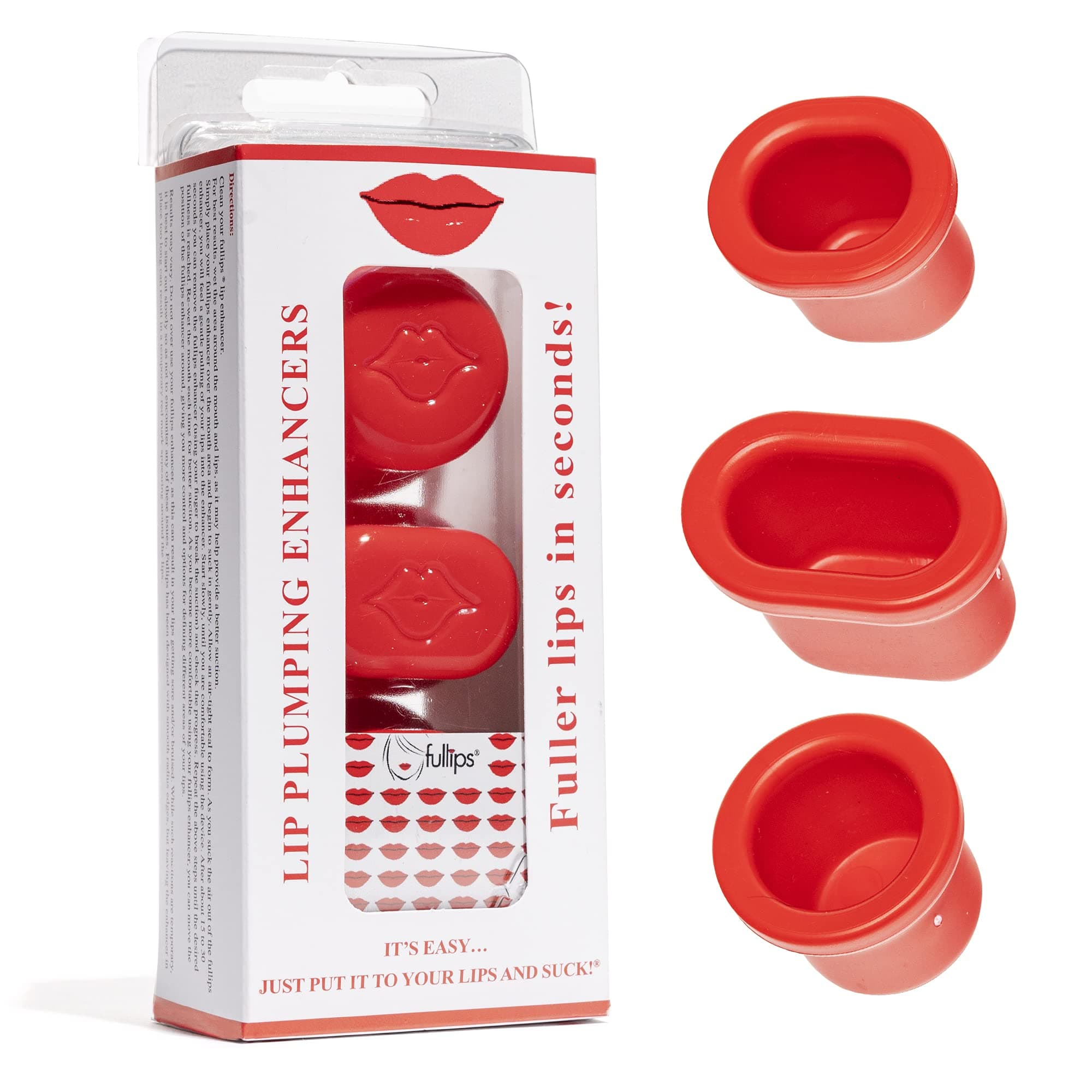 FULLIPS LIP ENHANCERS - Medium/Large Set w/Bonus Small!!!