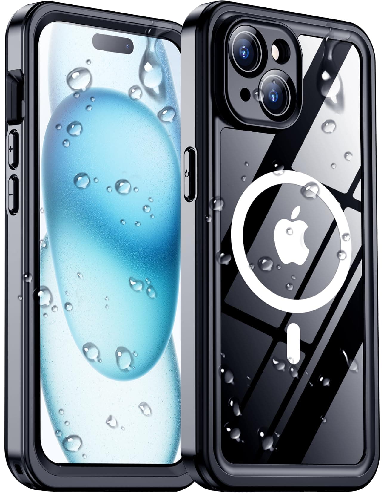 Red2Fire 2023 New Designed for iPhone 15 Case Waterproof, [Compatible with MagSafe][Built-in Camera & Screen Protector][Full Body Shockproof][IP68 Waterproof][Dustproof] Phone Case for iPhone 15 6.1"