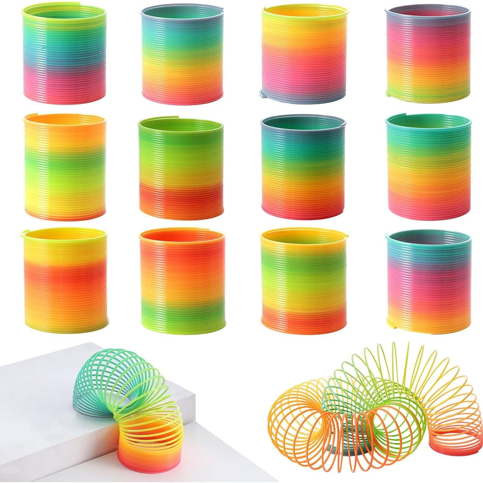 SHOWAYRainbow Magic Spring,12 Pieces, Multicolor